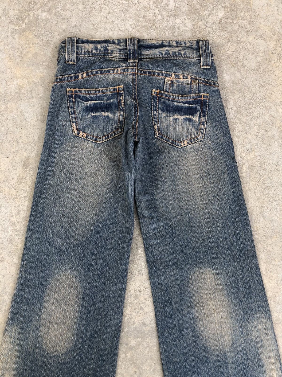 Japanese Brand × Le Grande Bleu (L.G.B.) Flared Jeans Jouer Aux Distressed Jeans Size US 27 - 8 Thumbnail