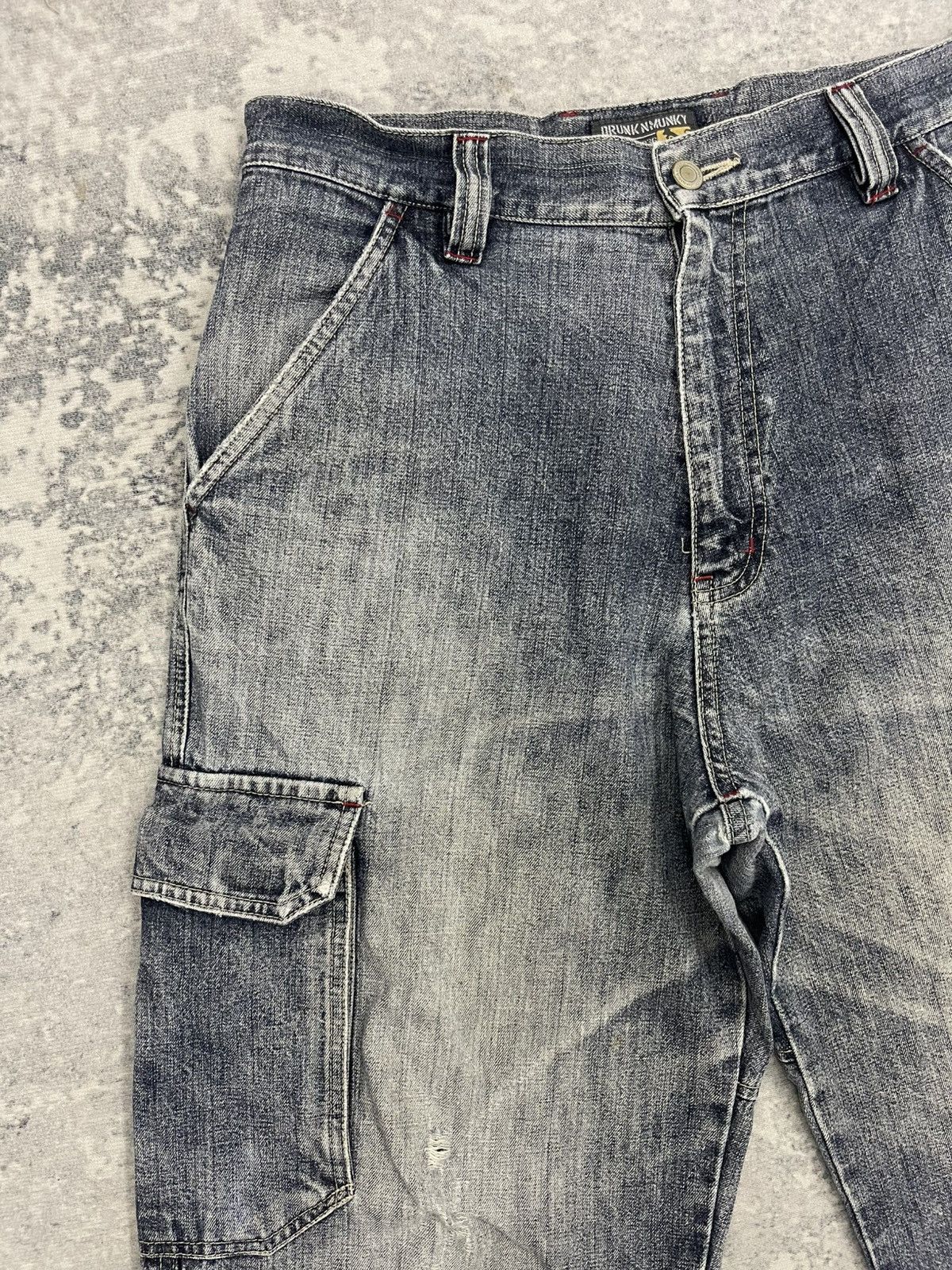 DrunknMunky Drunkn Munky Serial 00036 Carpenter Distressed Denim s21 Size US 32 / EU 48 - 4 Thumbnail