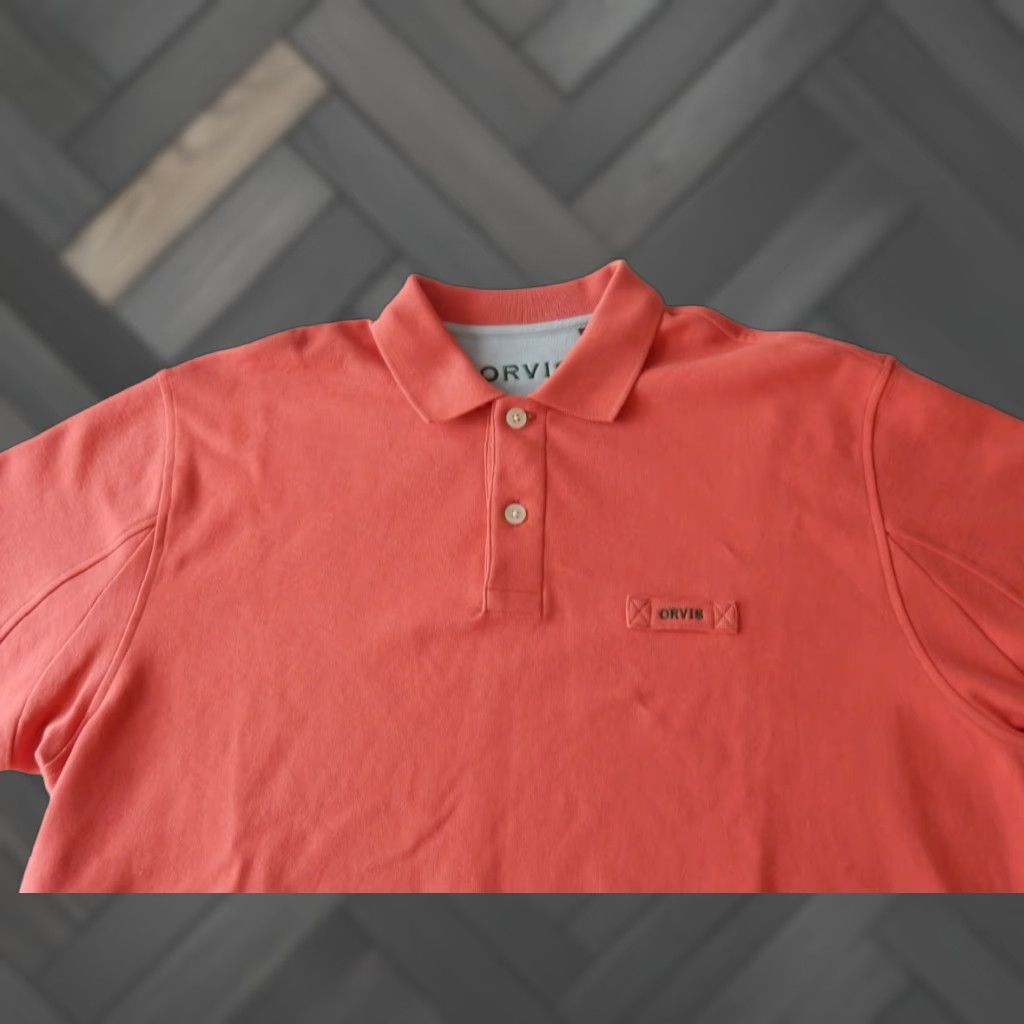 Orvis Orvis Polo Shirt Men L Short Sleeve Pink Fly Fishing Polo Shirt Mens Yellow? Size US L / EU 52-54 / 3 - 1 Thumbnail