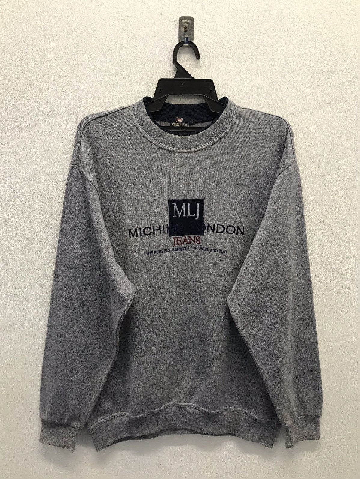 Michiko Koshino London × Vintage Vintage Michiko London Jeans Sweatshirt Size US L / EU 52-54 / 3 - 1 Thumbnail