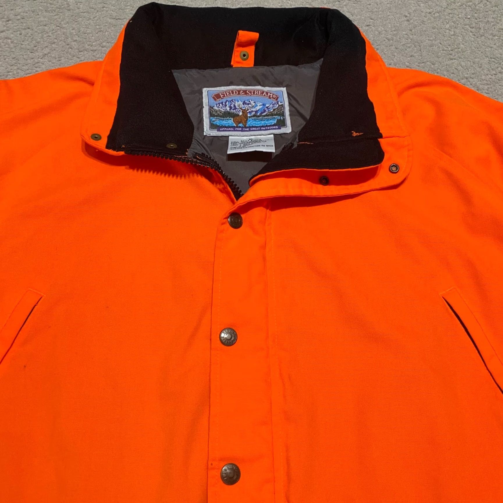 Vintage Field & Stream Jacket Mens XL Outdoor Windbreaker Orange Full Zip Waterproof Outdoor Size US XL / EU 56 / 4 - 6 Thumbnail