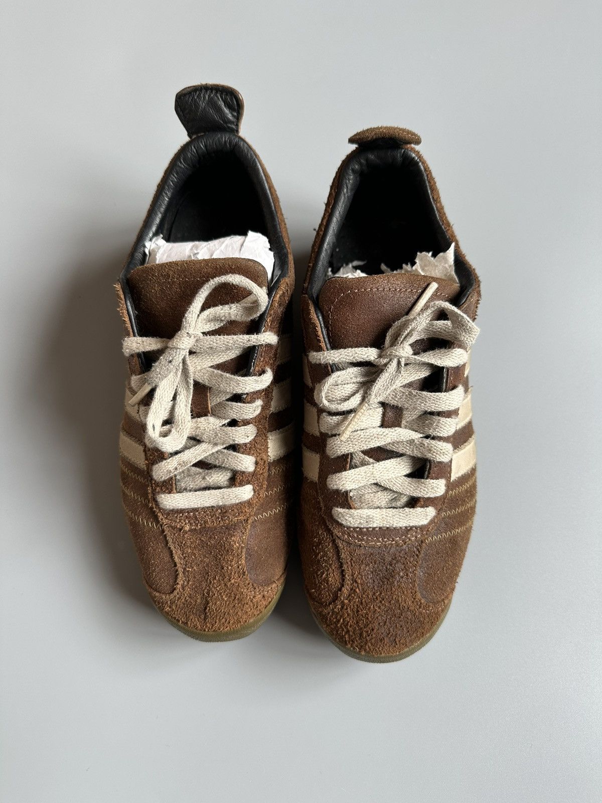Vintage ADIDAS *CHILE 62* 2003 BROWN LEATHER TRAINERS US6,5 EU39 1/3 Size US 6.5 / EU 39-40 - 3 Thumbnail