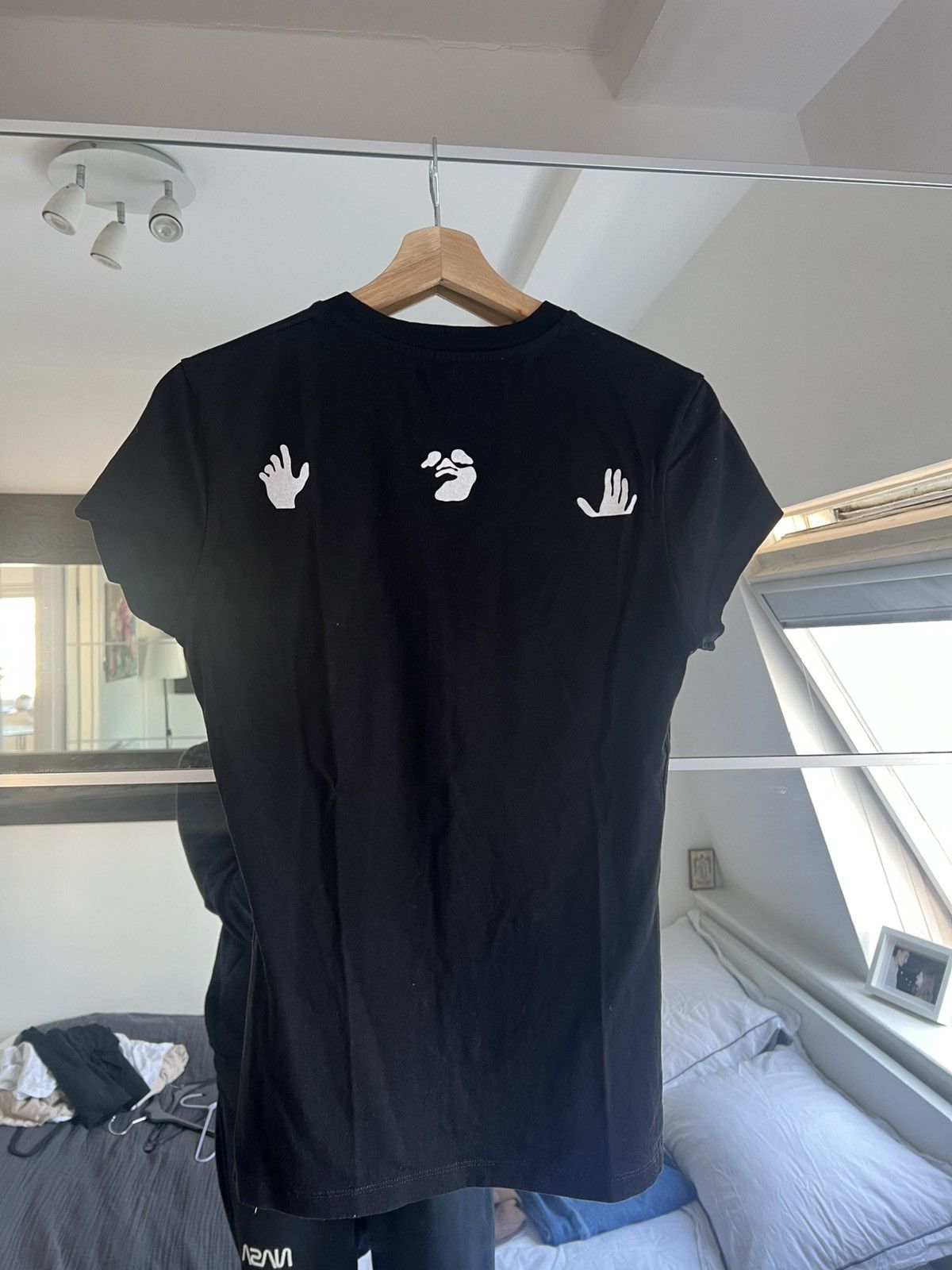 Off-White Black Fitted T-shirt Size XS / US 0-2 / IT 36-38 - 2 Thumbnail