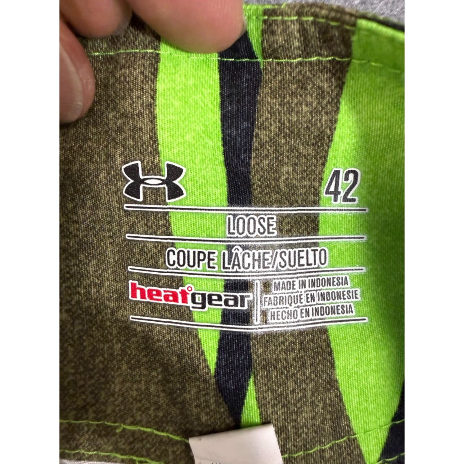 Under Armour Under Armour Board Shorts Mens 42 Green Camo Swim Trunks Heatgear Loose Fit Size US 42 / EU 58 - 6 Thumbnail