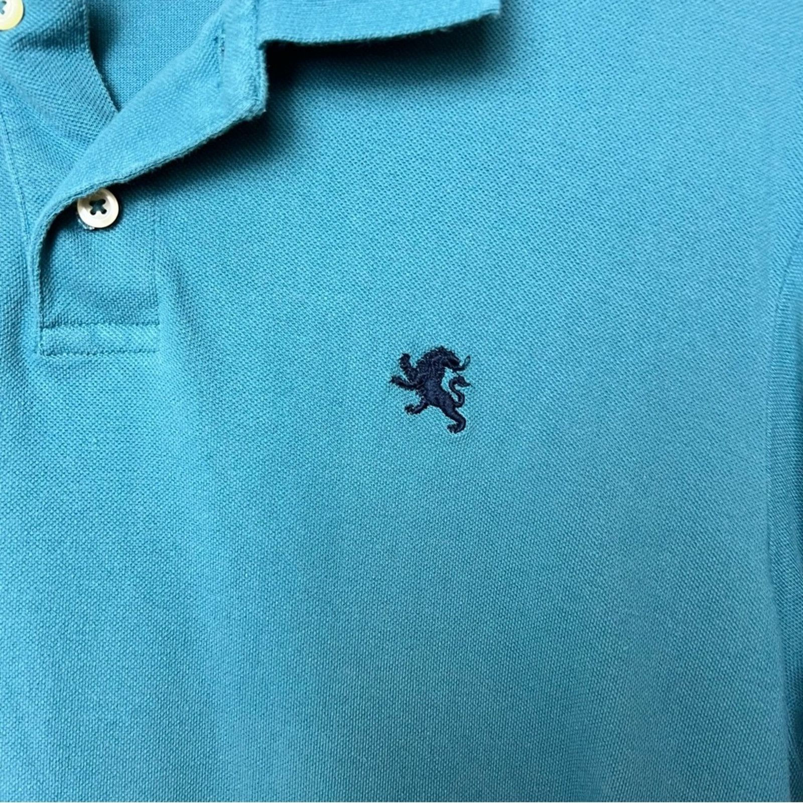 Express Express Teal Cotton Pique Polo Shirt Men’s Size Large Size US L / EU 52-54 / 3 - 10 Thumbnail