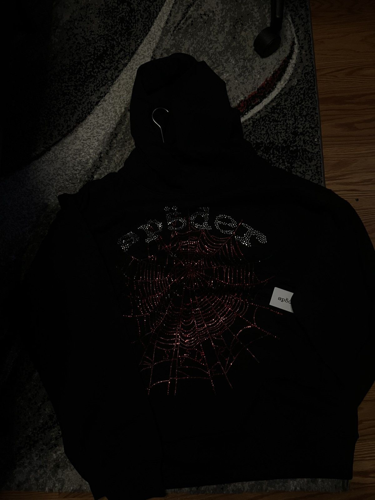 Sp5der sp5der og rhinestone hoodie black v2 Size US L / EU 52-54 / 3 - 6 Thumbnail