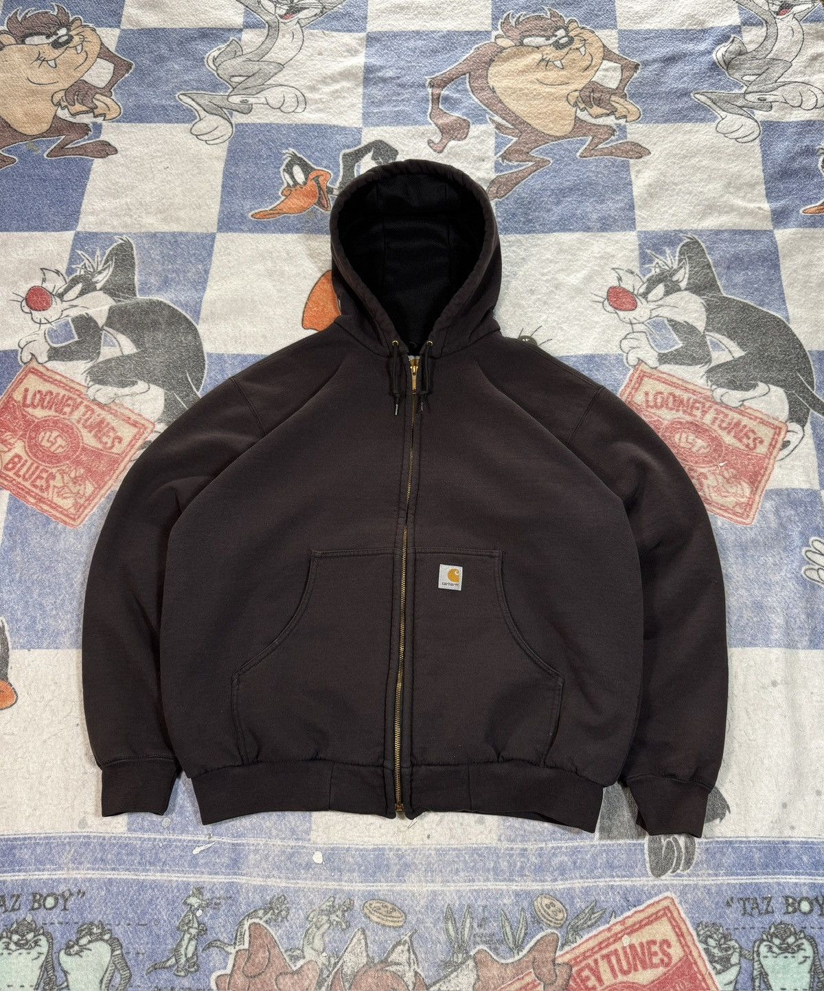 Carhartt Vintage carhartt thermal lined zip up sweatshirt Size US L / EU 52-54 / 3 - 1 Thumbnail