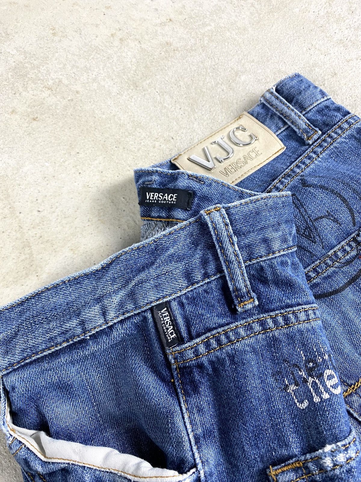 Versace Y2K Vintage Archive Versace Jeans Denim Pants Hype Size US 34 / EU 50 - 12 Thumbnail