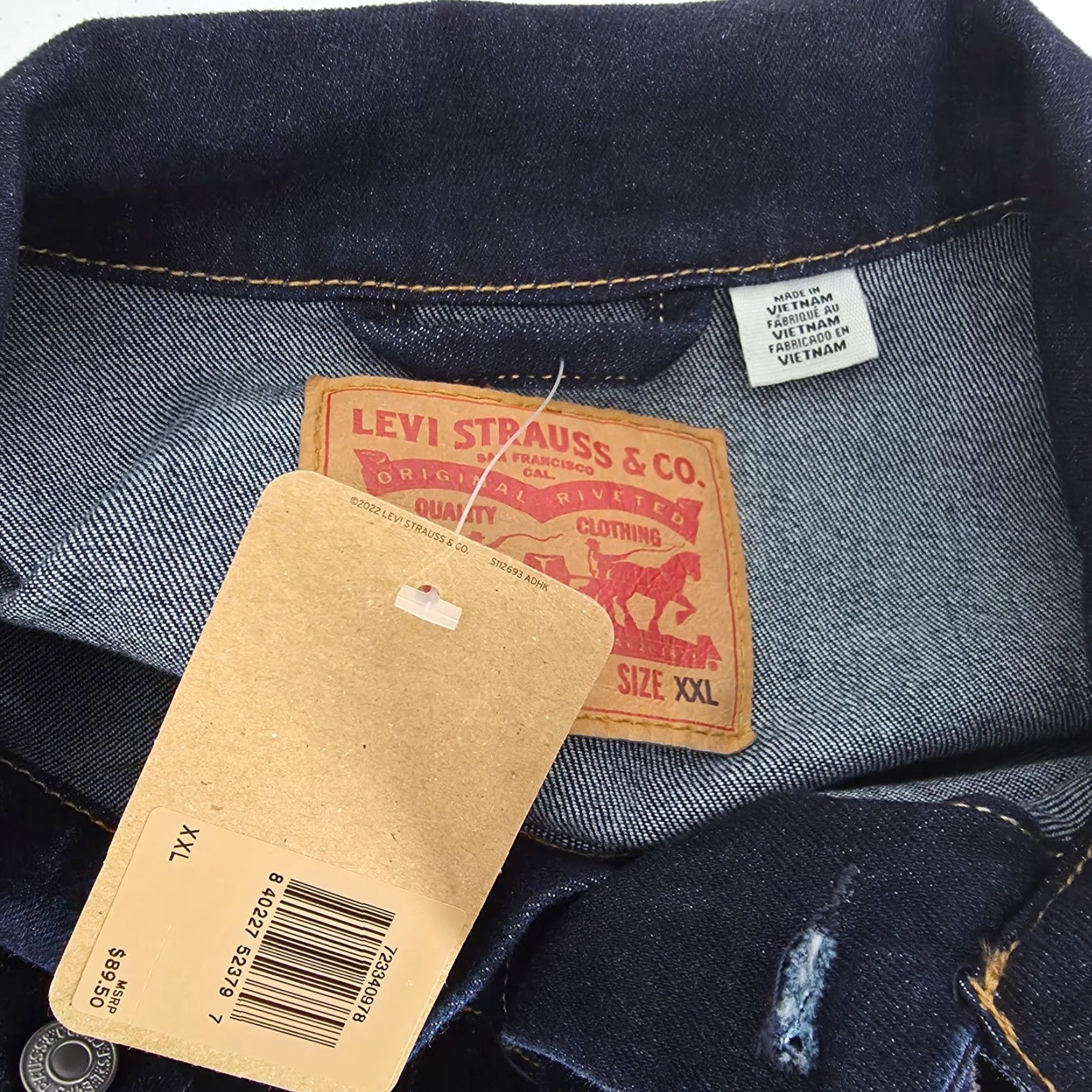 Levi's Levi's Trucker Jacket Mens 2XL Denim Blue Button Up Jacket Size US XXL / EU 58 / 5 - 7 Thumbnail