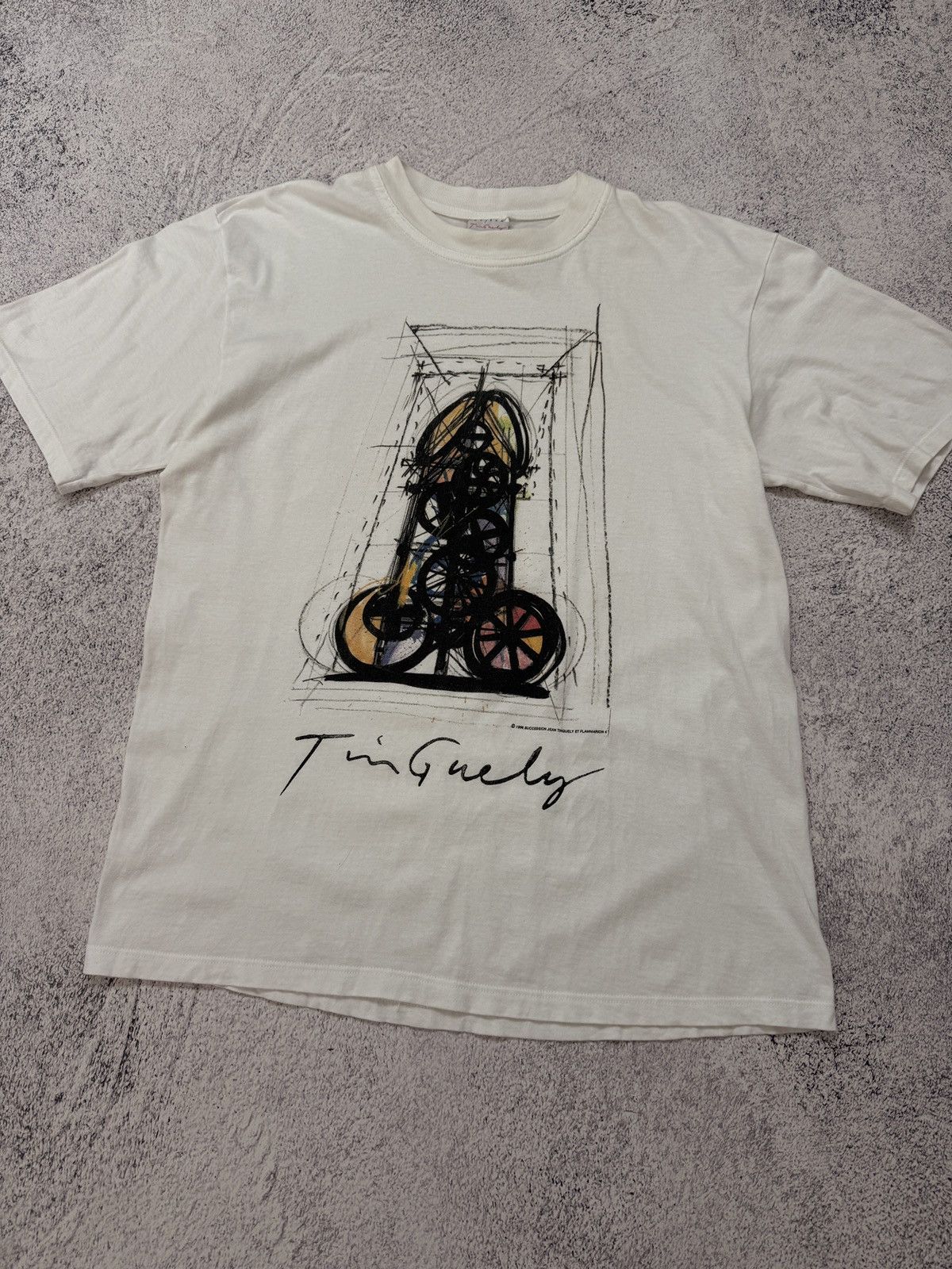 Other 1996 Jean Tinguely Et Flammarion 4 Basel Museum Art T-shirt Size US XL / EU 56 / 4 - 2 Thumbnail