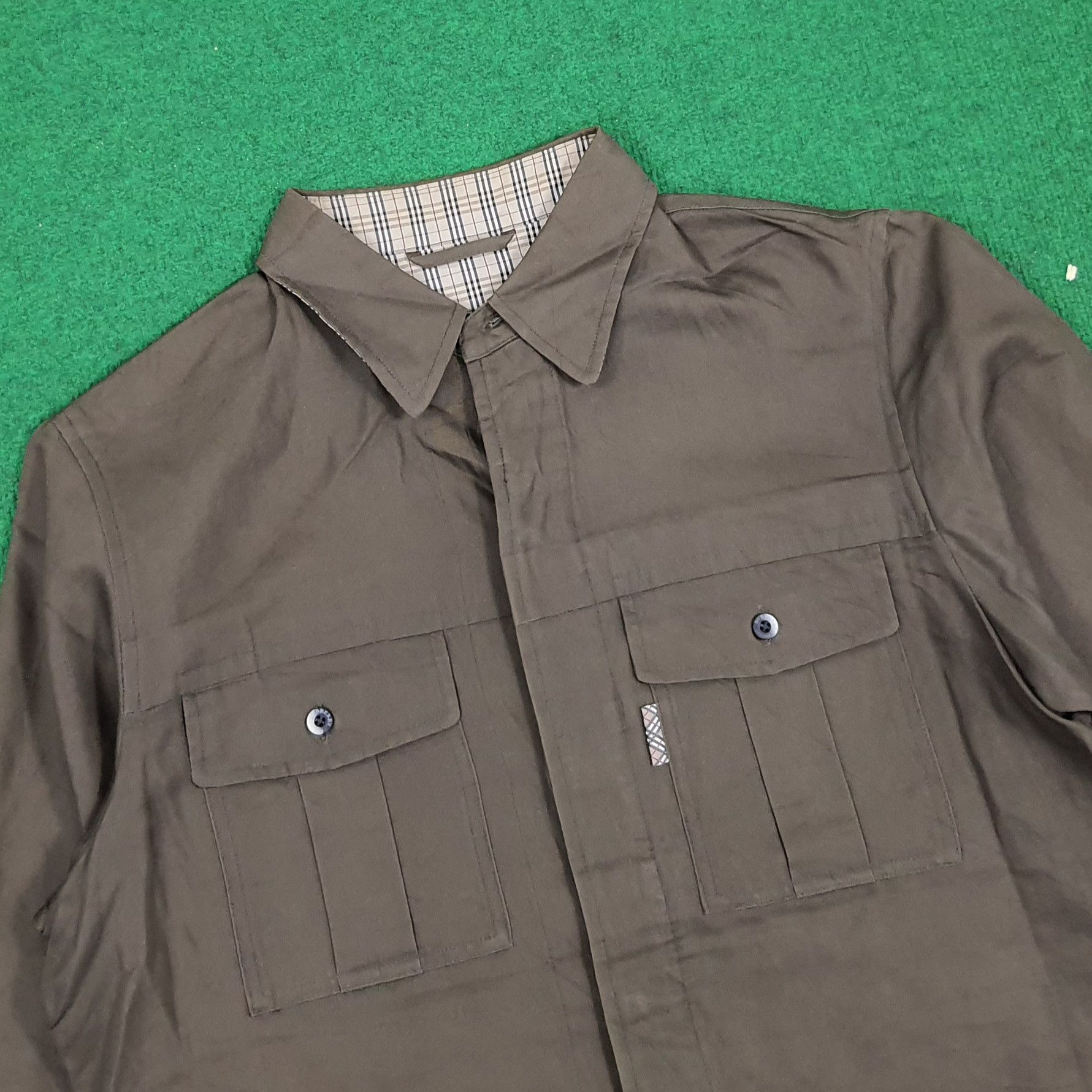 Burberry × Vintage Vintage Burberry London Nova Check Shirt Button Up Size US L / EU 52-54 / 3 - 4 Thumbnail