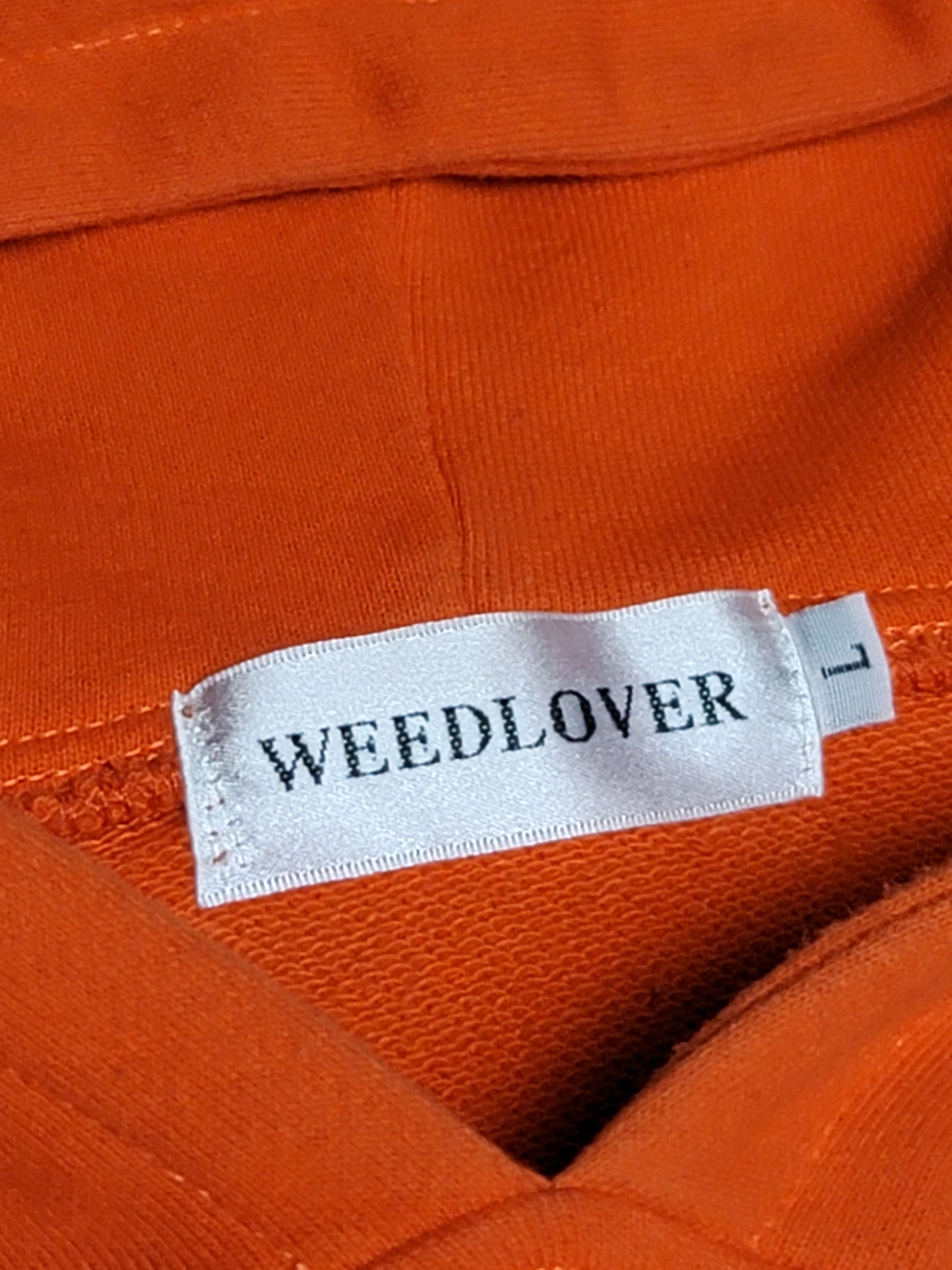 Designer Orange Weedlover Hoodie - Size L Size US L / EU 52-54 / 3 - 6 Thumbnail