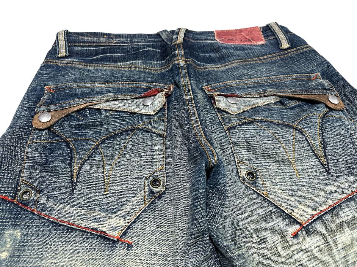 Japanese Brand 🔥Sick Y2K Tough Jeansmith Flared Denim LGB Size US 36 / EU 52 - 10 Thumbnail