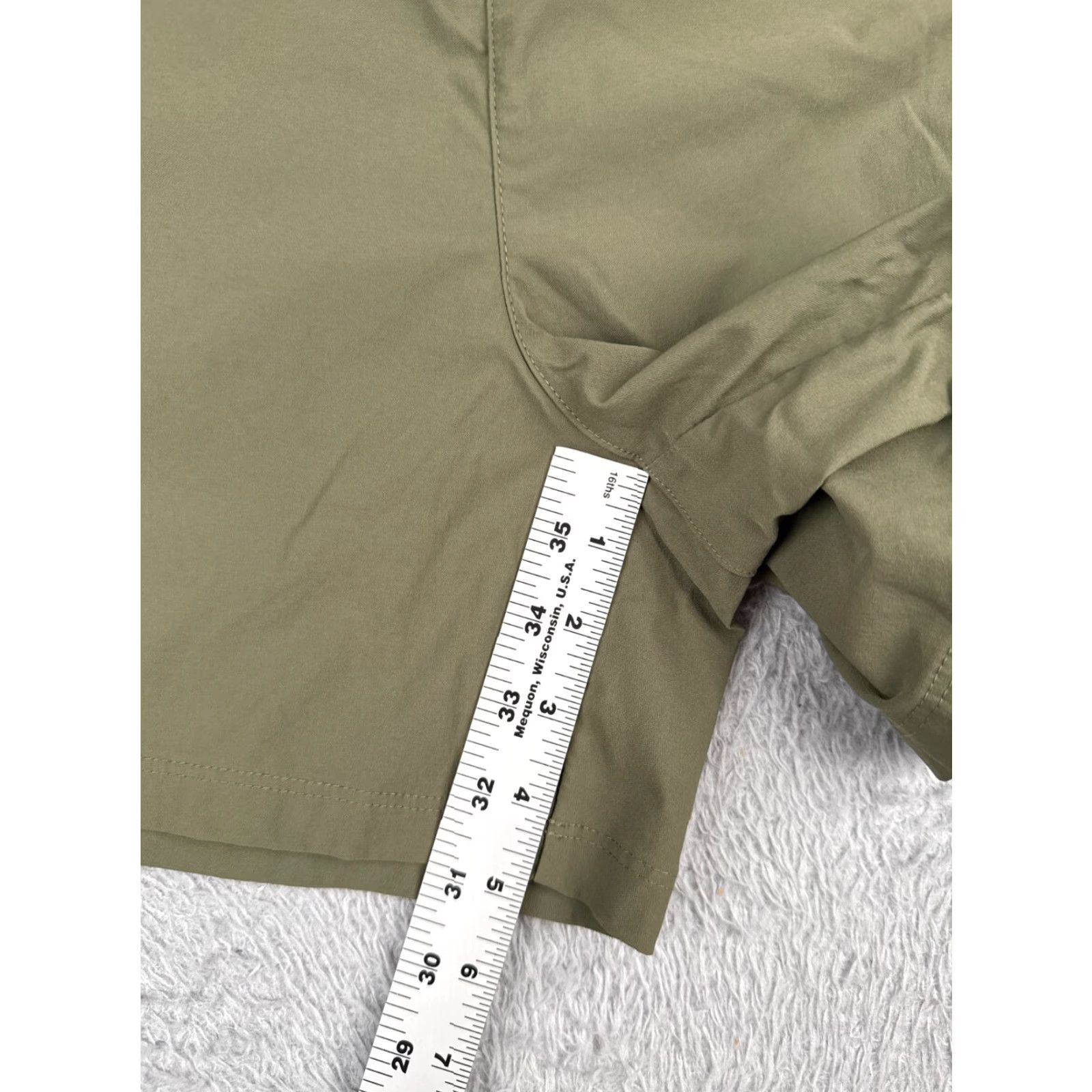 Vintage Columbia Shorts Women Large Green Chino Elastic Nylon Pull On Pockets 34x5 Size 36" / US 14 / IT 50 - 7 Thumbnail