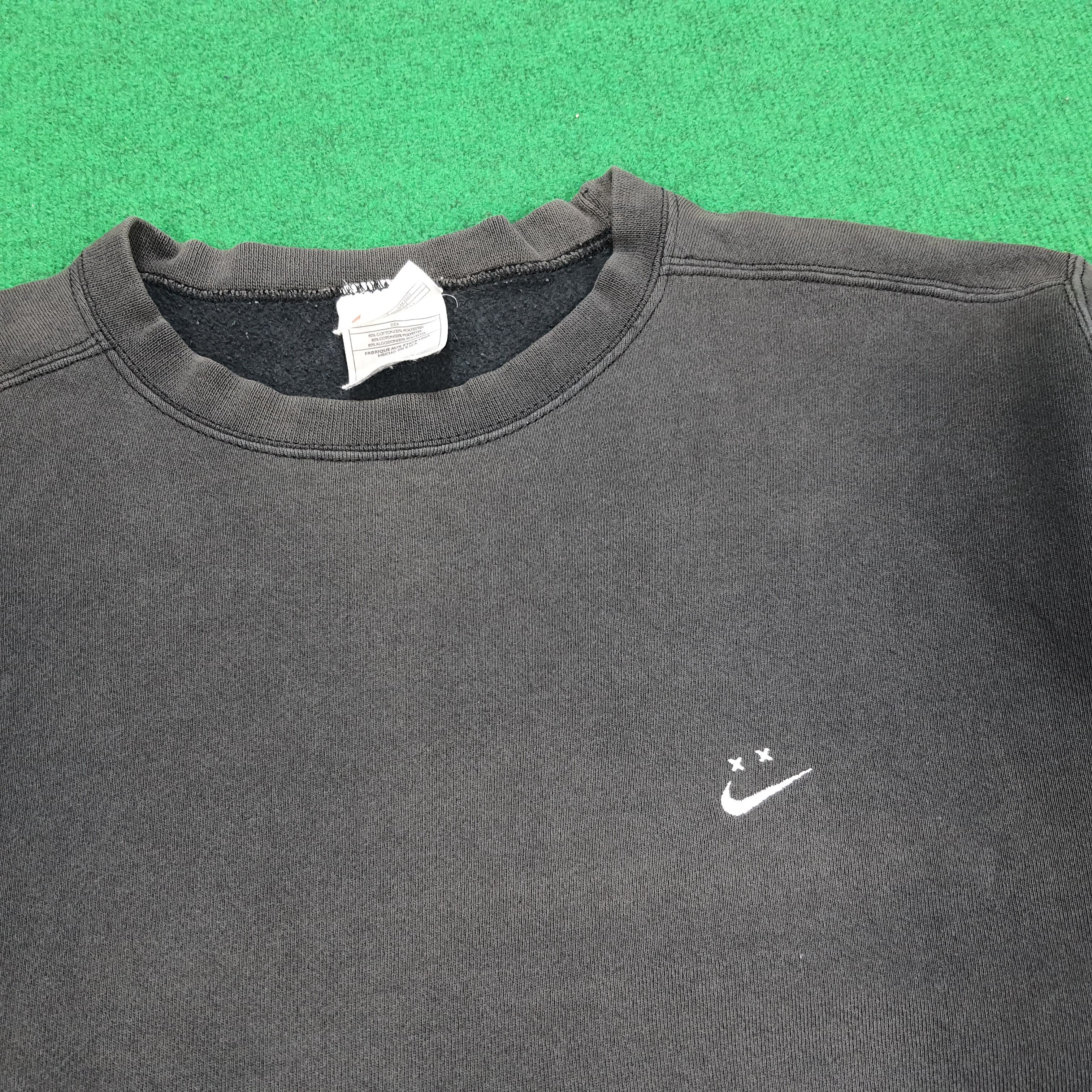 Nike × Vintage Vintage Nike Embroidery Swoosh Streetwear Sweatshirt Size US XL / EU 56 / 4 - 2 Thumbnail