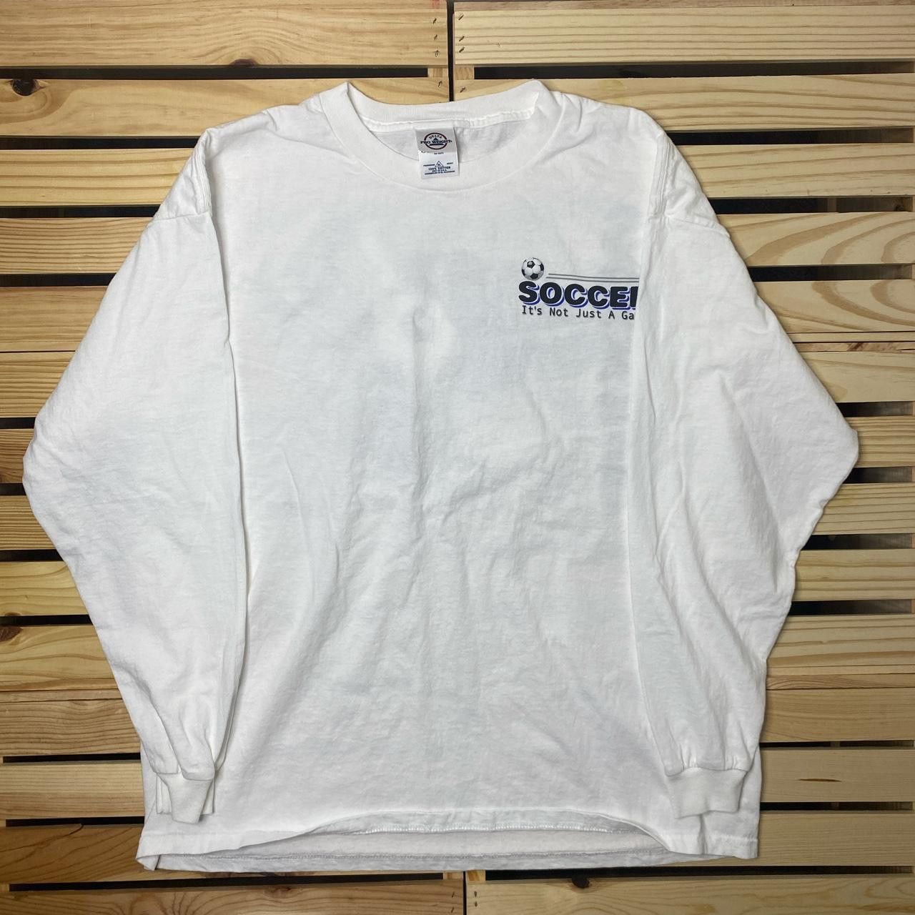 Delta Vintage "It's Not Just a Game" White Soccer Tee Size XL Size US XL / EU 56 / 4 - 2 Thumbnail