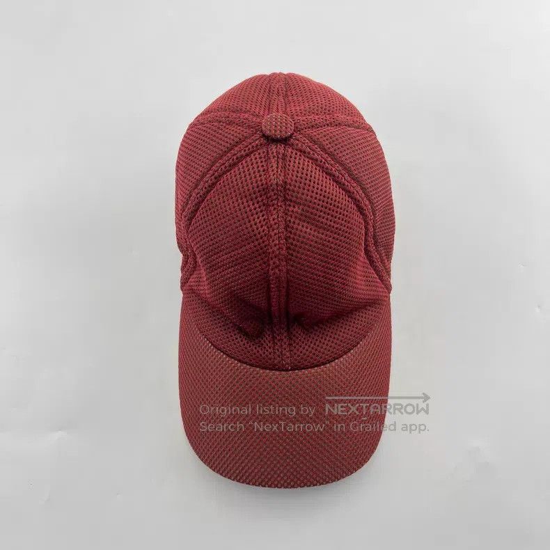 Hermes Hermes size 59 Red Honeycomb Metal Double Snap Buckle Baseb Size ONE SIZE - 4 Thumbnail