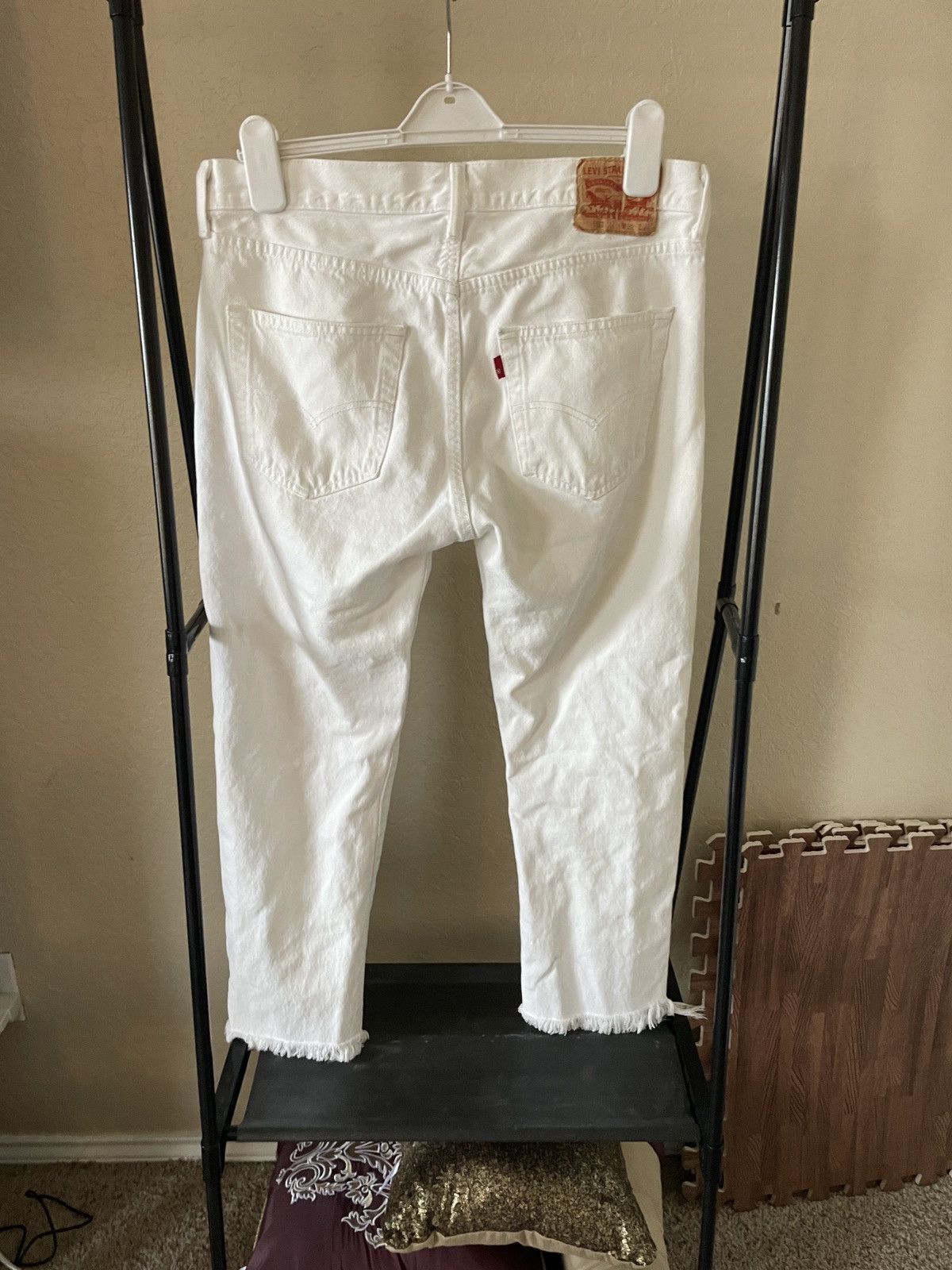 Levi's Levis 501 Cropped Cut off denim jeans Size US 34 / EU 50 - 5 Thumbnail