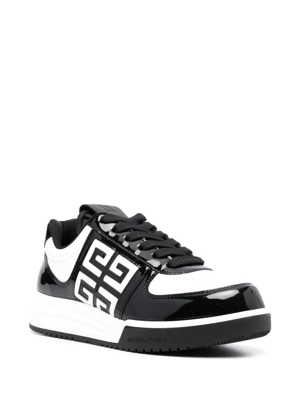 Givenchy o1w1db10325 G4 Low Top Leather Sneaker in White/Black Size US 11 / EU 44 - 3 Thumbnail