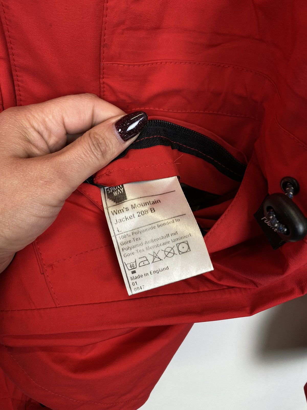 Goretex Vintage Sprayway Gore-Tex Mountain Jacket 208 B Jacket Women Size L / US 10 / IT 46 - 14 Thumbnail