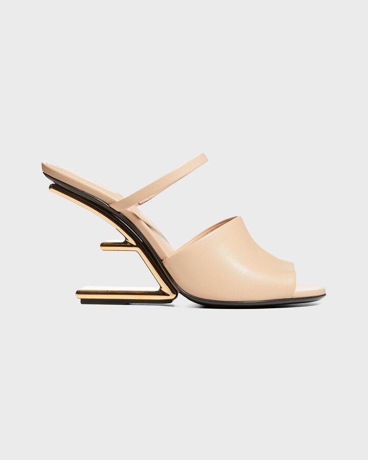 Fendi o1w1db10325 8R8212 Sandals in Pale Pink Size US 7 / IT 37 - 1 Thumbnail