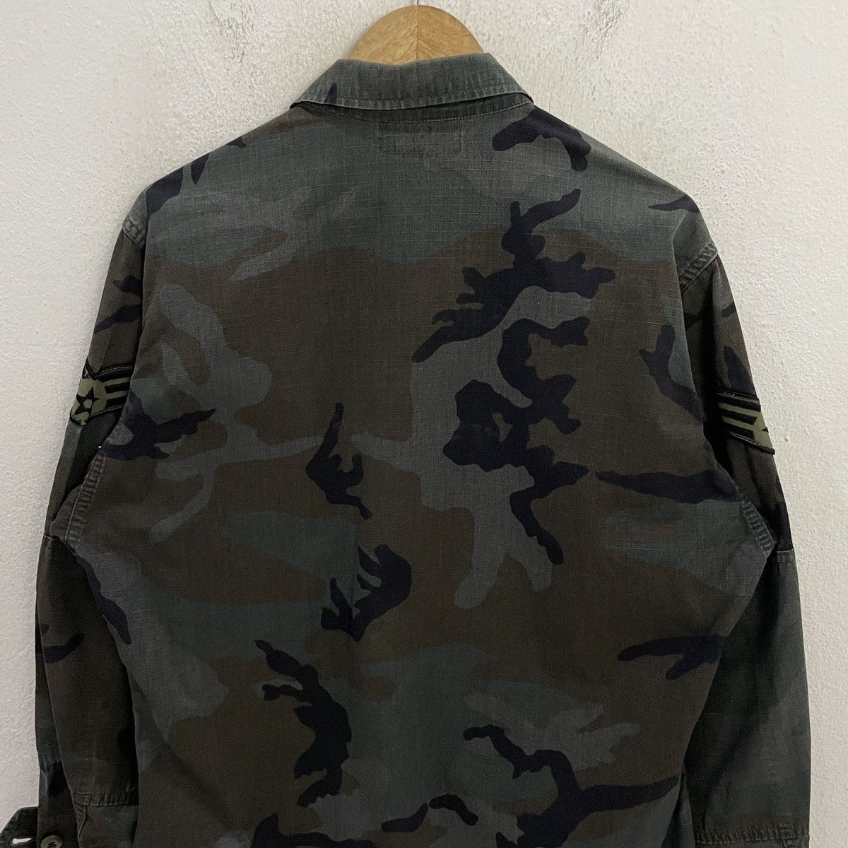 Vintage Vintage 90s Usaf Air Force BDU Woodland Camo Jacket Size US L / EU 52-54 / 3 - 11 Thumbnail