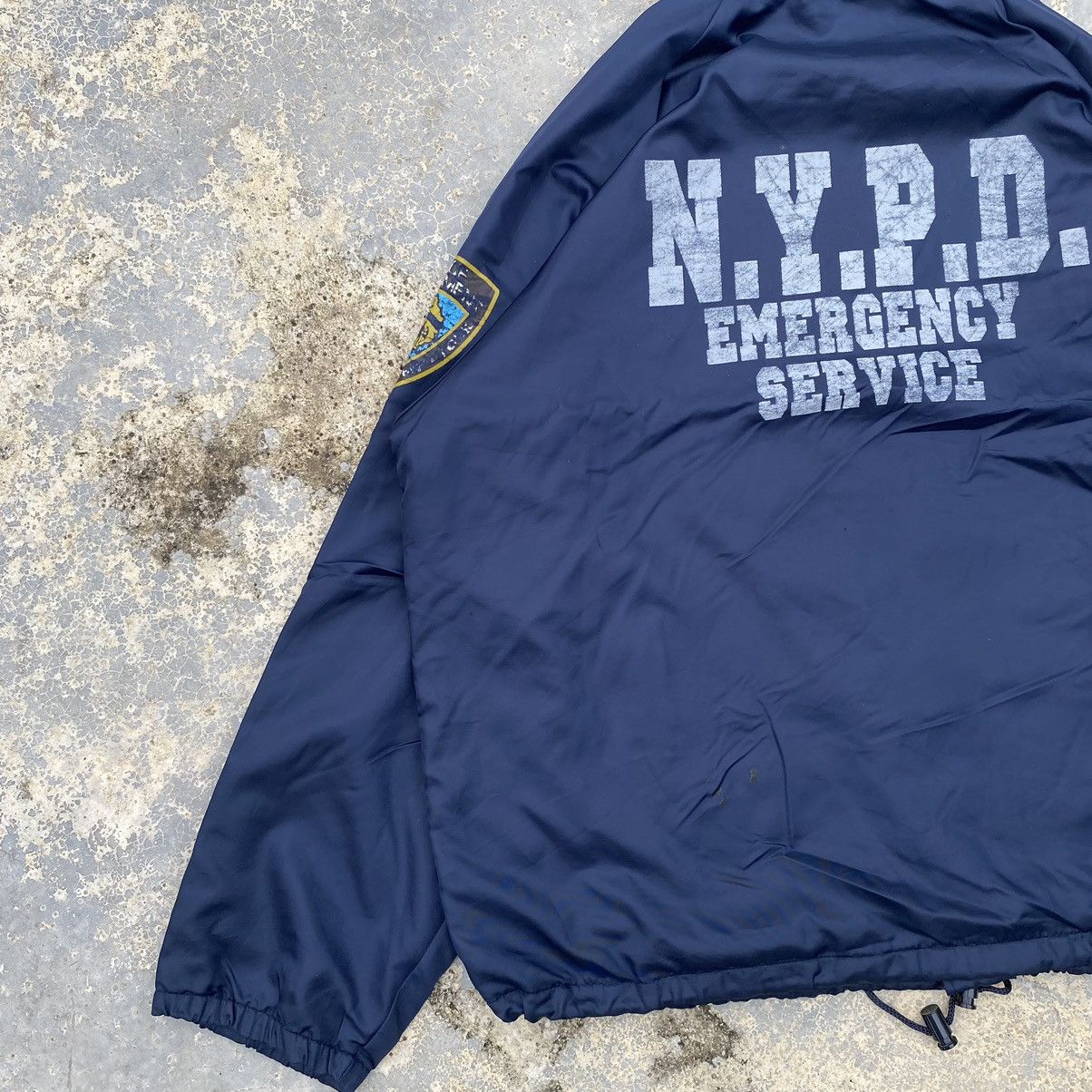 If Six Was Nine × Japanese Brand × Vintage vintage NYPD police department light coach jacket Size US XL / EU 56 / 4 - 15 Thumbnail