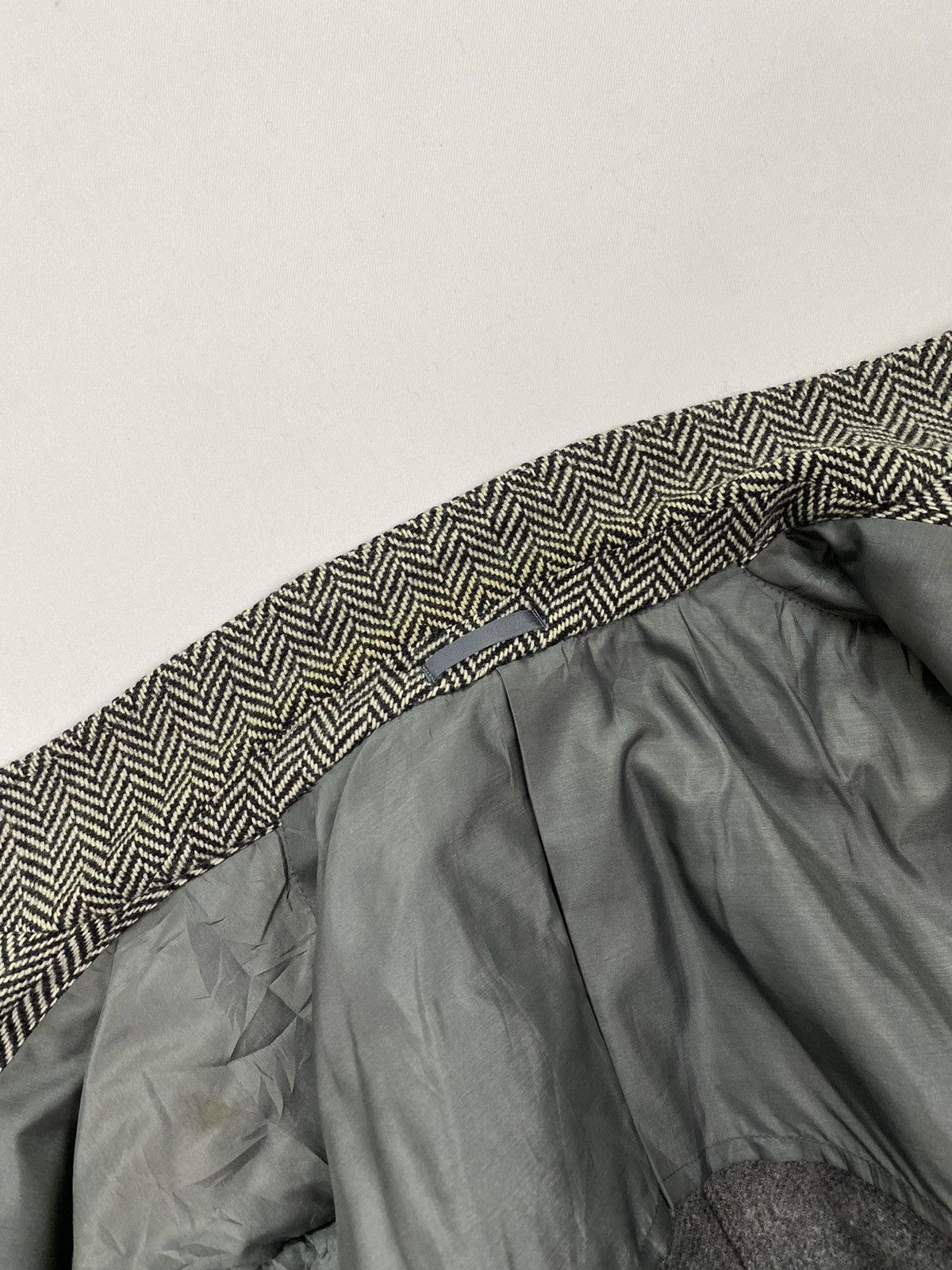 Designer × Lanvin × Vintage Lanvin Paris Dirty Herringbone Twill Wool Jacket Size US S / EU 44-46 / 1 - 16 Thumbnail