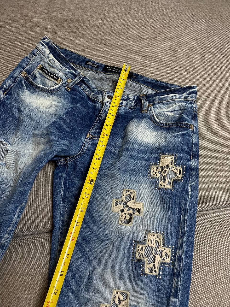 Japanese Brand × Vintage Vintage Japan Y2K Style stacked flared Distressed Camo Jeans Size US 28 / EU 44 - 13 Thumbnail