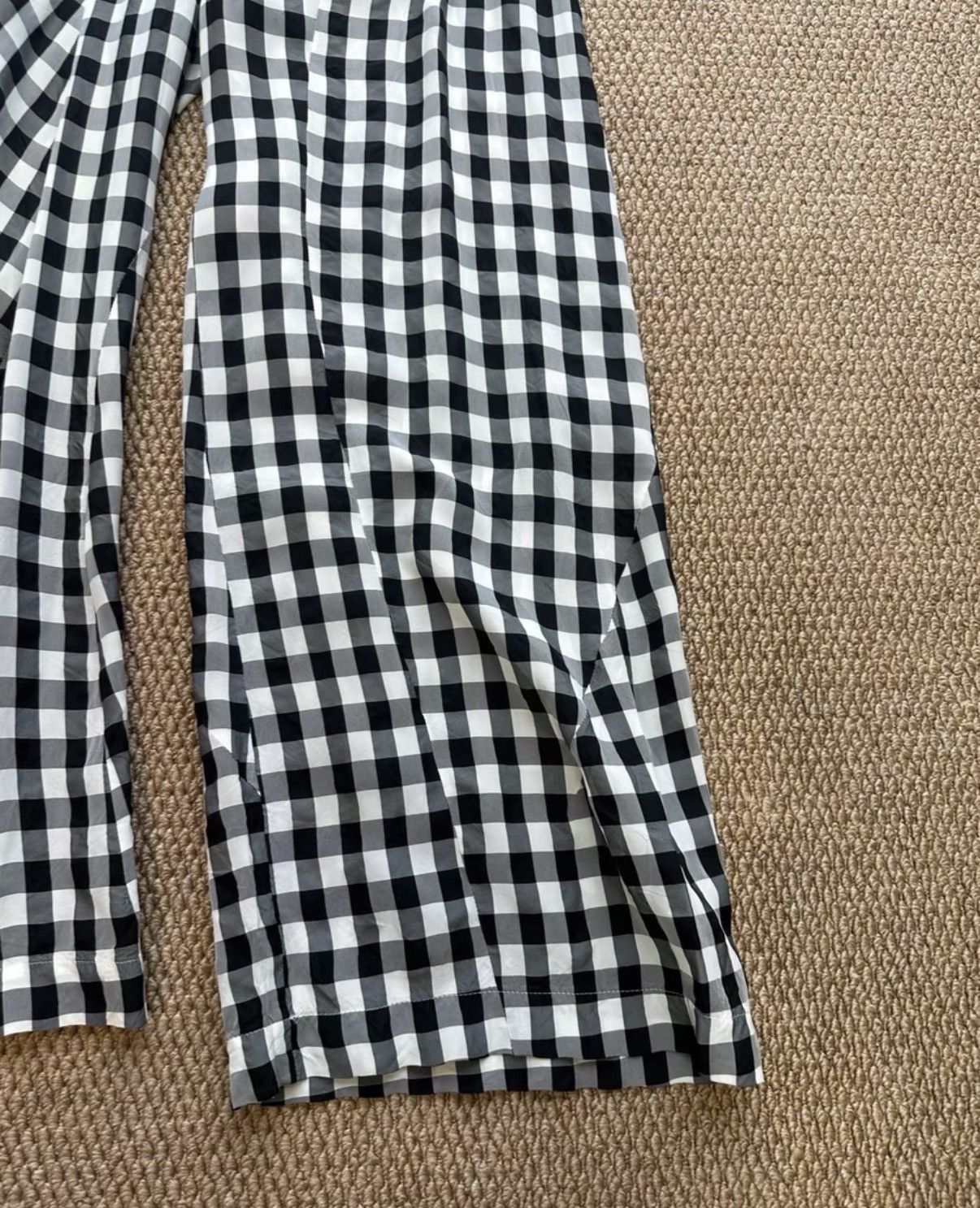 Comme des Garcons COMME des GARÇONS Black & White Plaid Wide-Leg Pants K23 Size 25" / US 0 / IT 36 - 2 Thumbnail