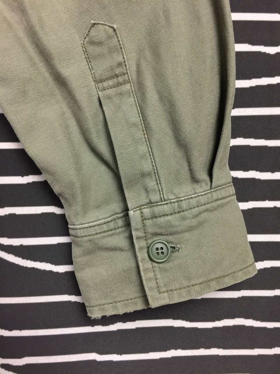Japanese Brand Vtg Spurtion Olive Green Military Workwear Shirt Size US XL / EU 56 / 4 - 12 Thumbnail