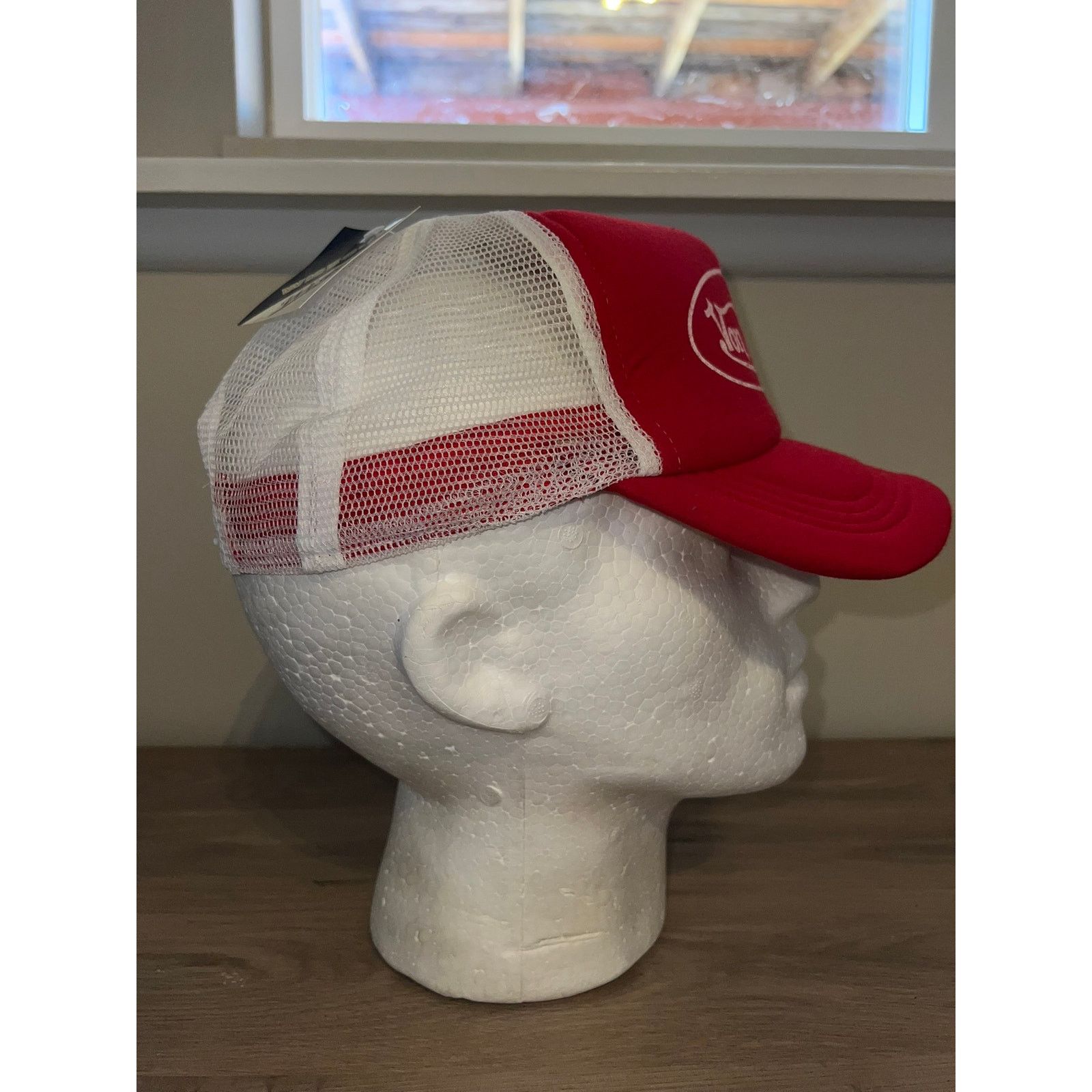 Vintage Y2K Von B*tch Red White Trucker Hat Designer Spoof 2000s OS Size ONE SIZE - 6 Thumbnail