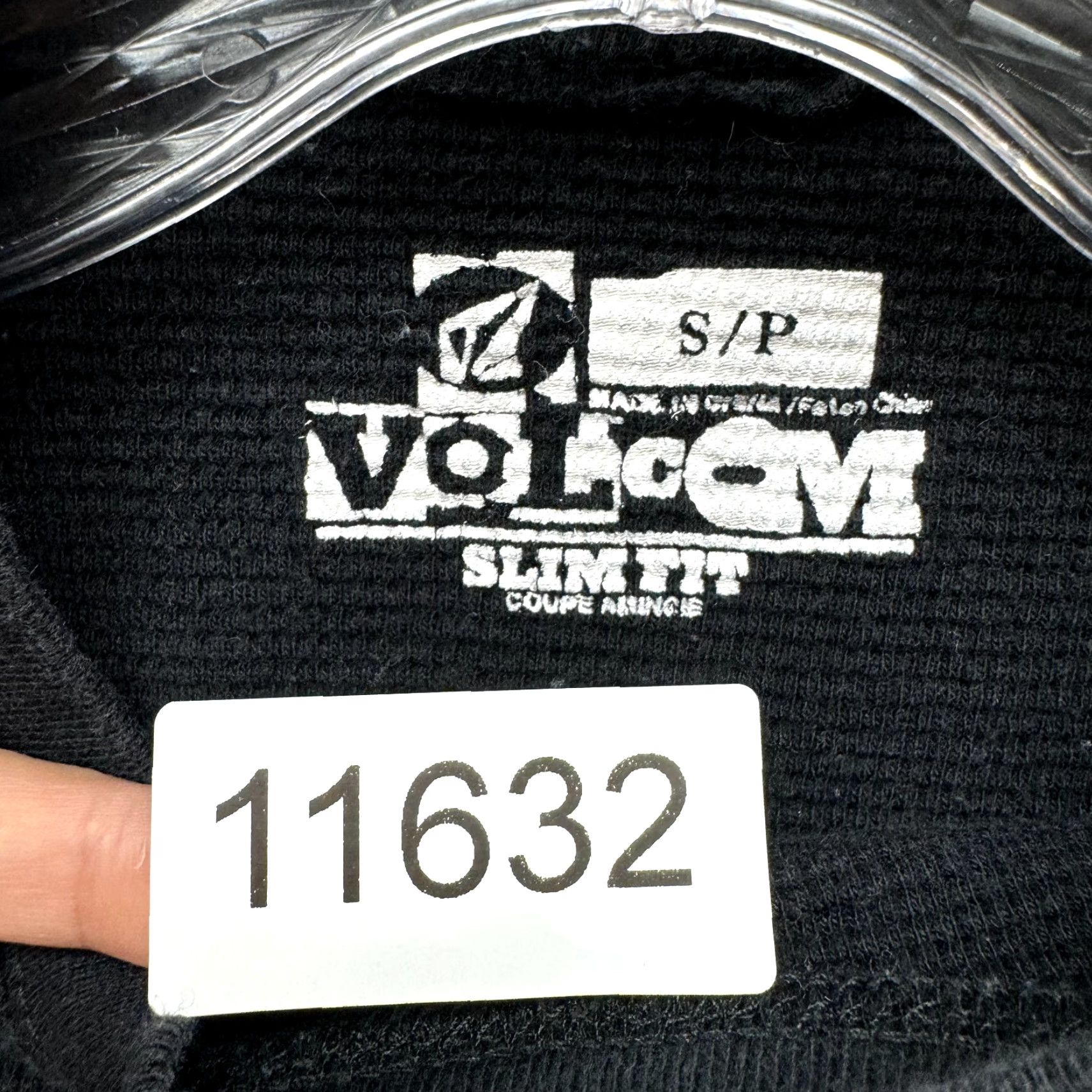 Volcom VINTAGE Volcom Thermal Top Shirt Black S Grunge Waffle Knit Skater Mens Womens Size S / US 4 / IT 40 - 8 Thumbnail