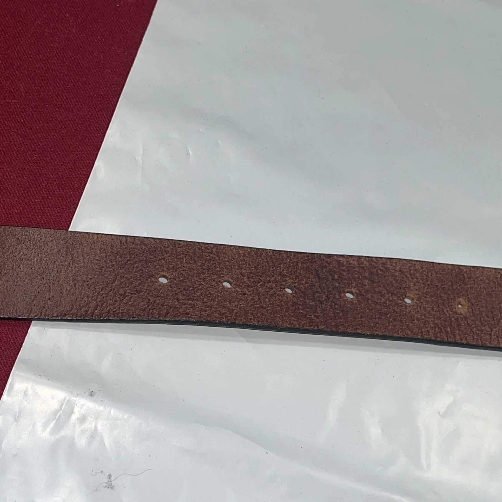 Old Navy Old Navy Belt—Brown Leather Belt Women’s Medium 25-31” Adjustable Buckle Italian Leather USA Made Size ONE SIZE - 4 Thumbnail