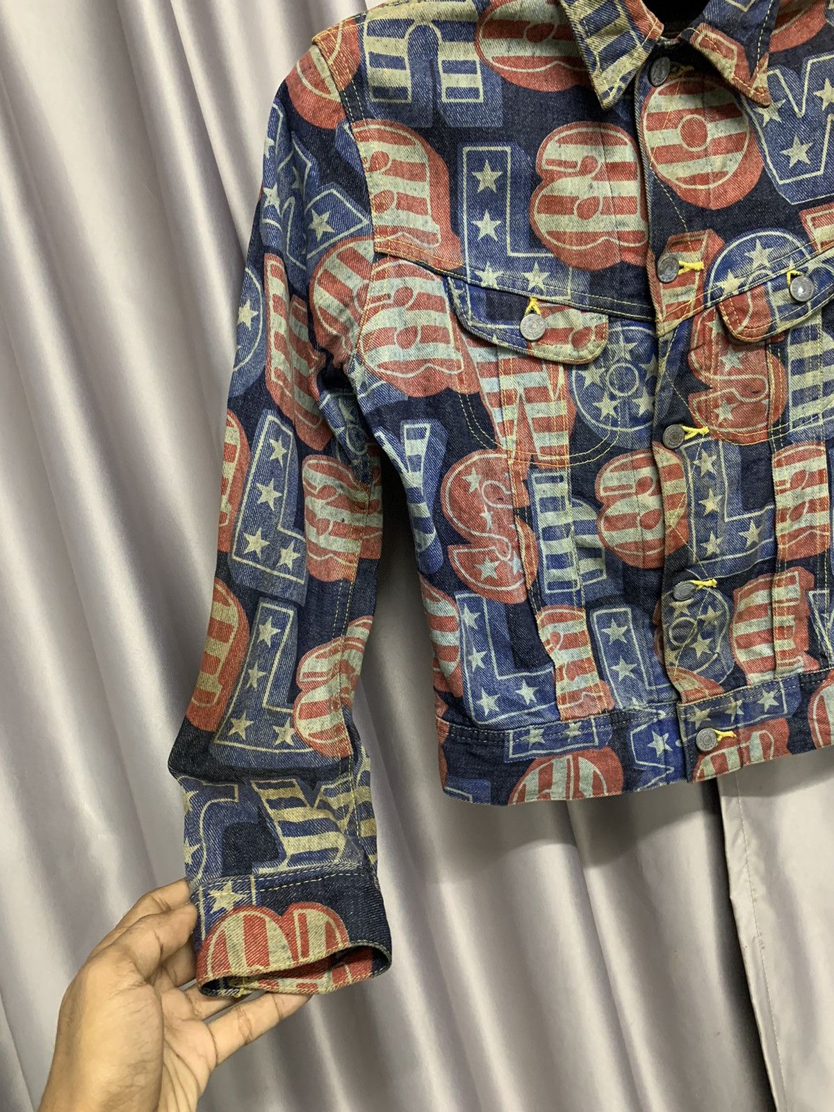 Hysteric Glamour 📌RARE📌VINTAGE HYSTERIC GLAMOUR DENIM JACKET FULLPRINT Size M / US 6-8 / IT 42-44 - 3 Thumbnail