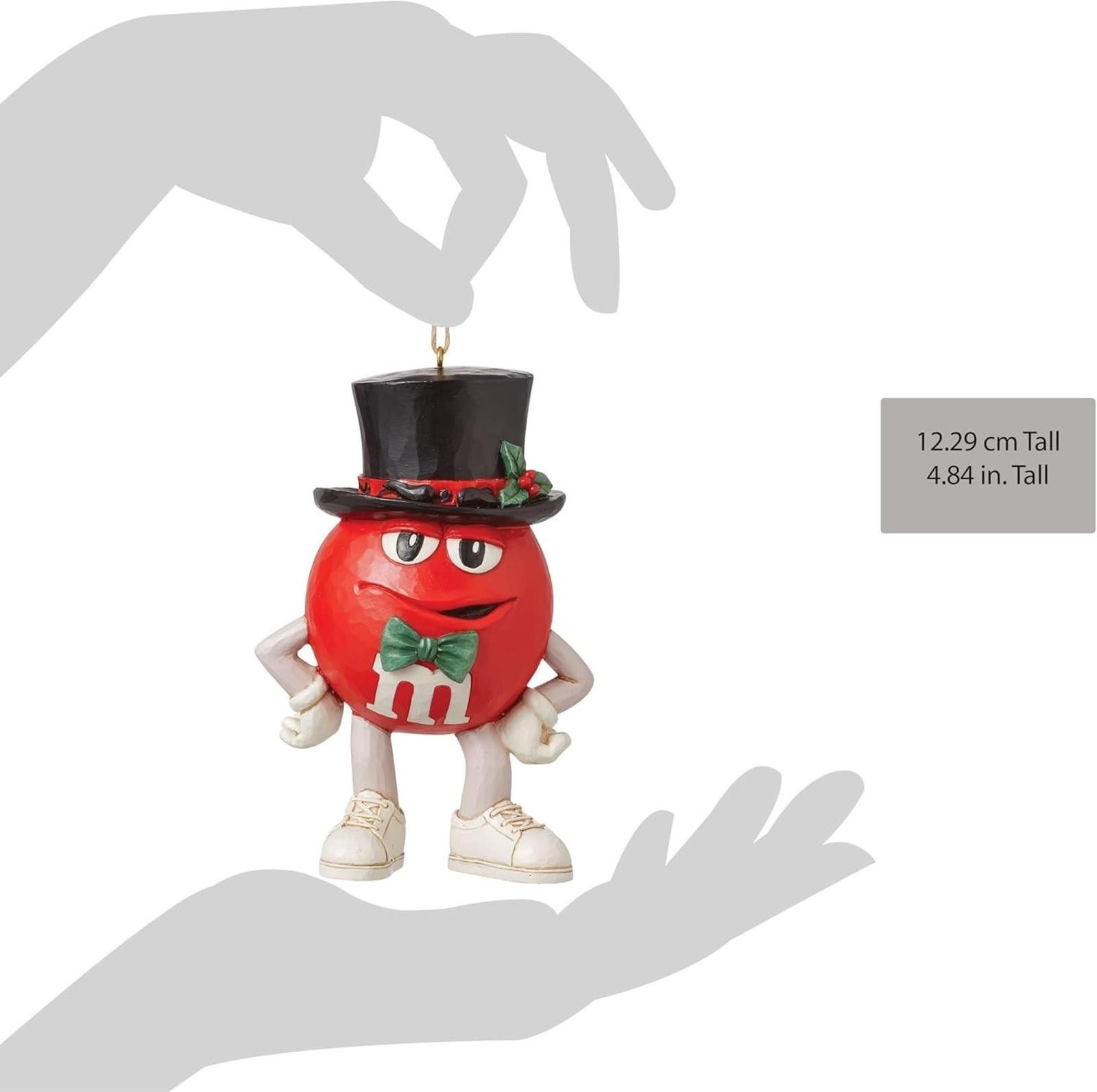 Designer Enesco M&M's Red Character in Top Hat Hanging Ornament NEW Size ONE SIZE - 3 Thumbnail