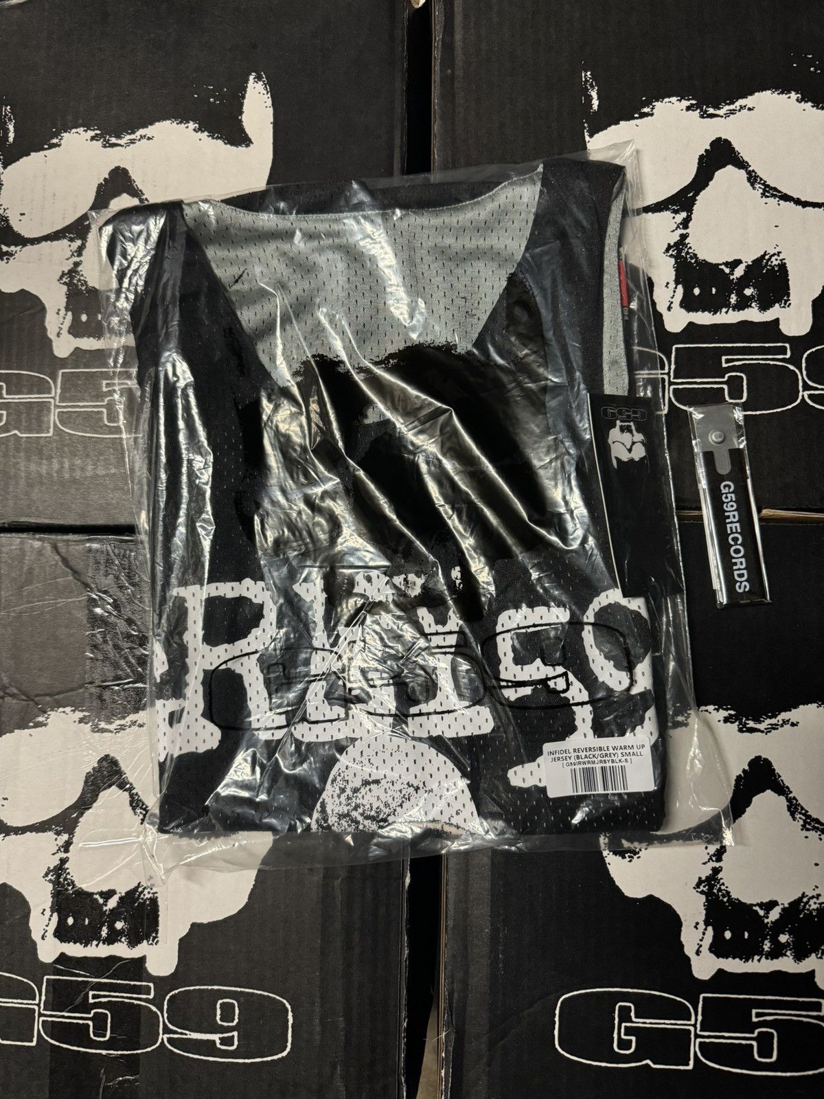 G59 Records $uicideboy$ G59 INFIDEL REVERSIBLE WARM UP JERSEY + cutter Size US S / EU 44-46 / 1 - 4 Thumbnail