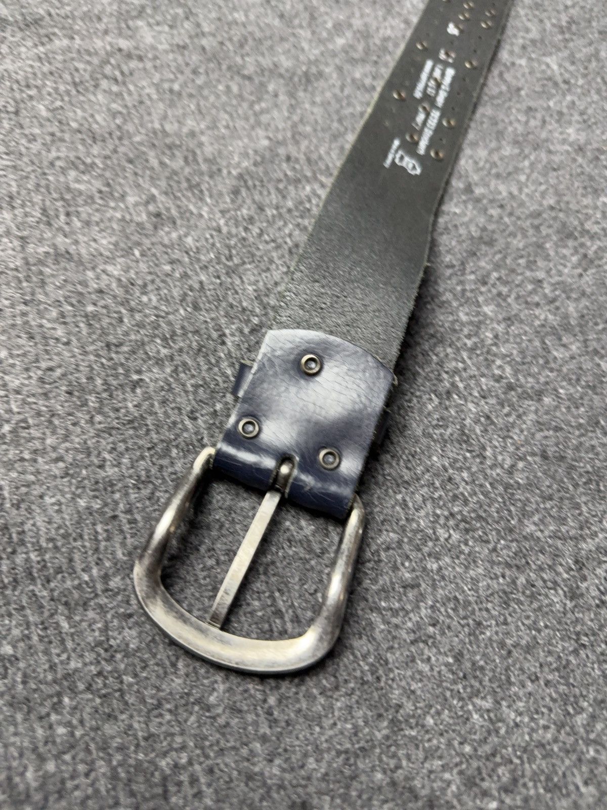 Japanese Brand Vintage Japanese Leather Punk Emo Rock Goth Y2K Drill belt Size ONE SIZE - 8 Thumbnail