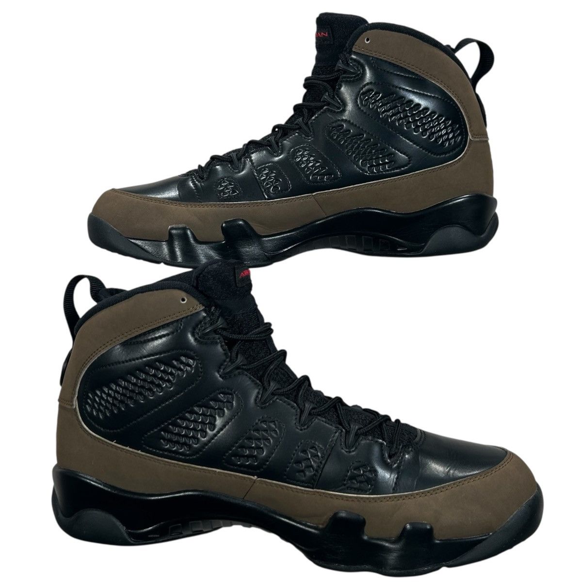 Jordan Brand Air Jordan 9 Retro Olive Black Varsity Red 2012 Sneakers Size US 11 / EU 44 - 4 Thumbnail