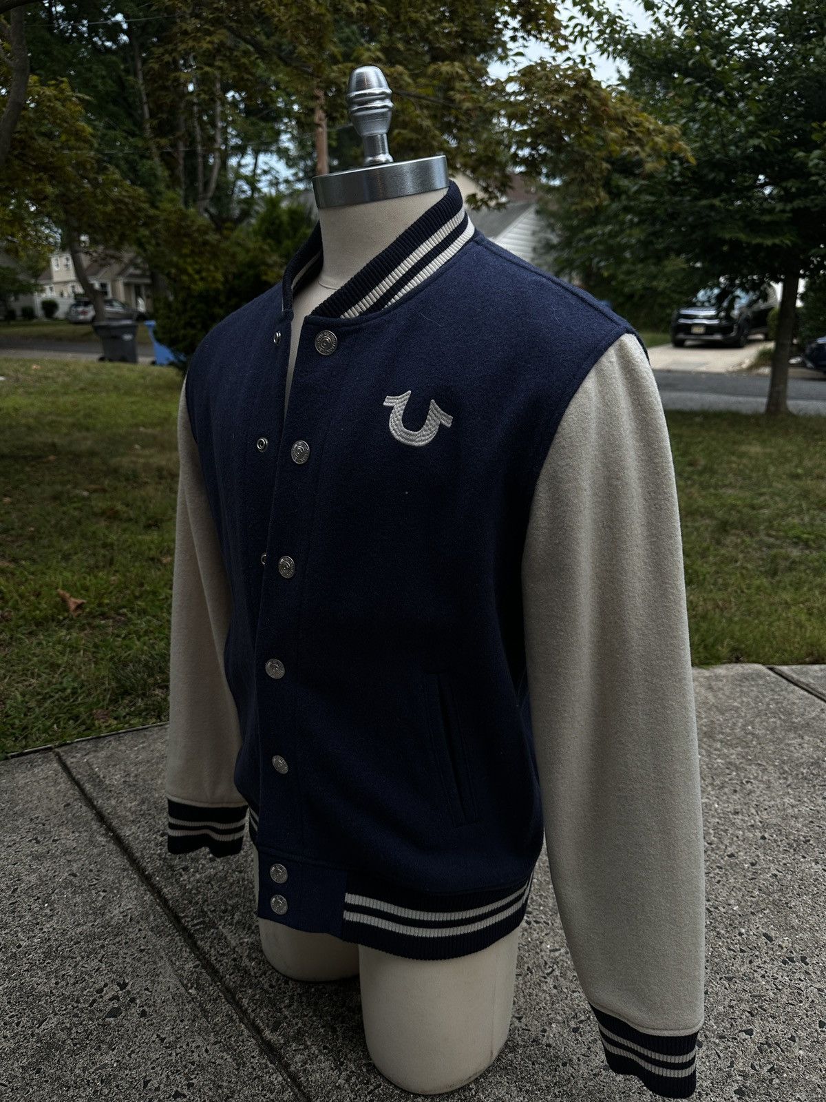 True Religion Vintage True Religion Varsity Jacket Size US XL / EU 56 / 4 - 2 Thumbnail