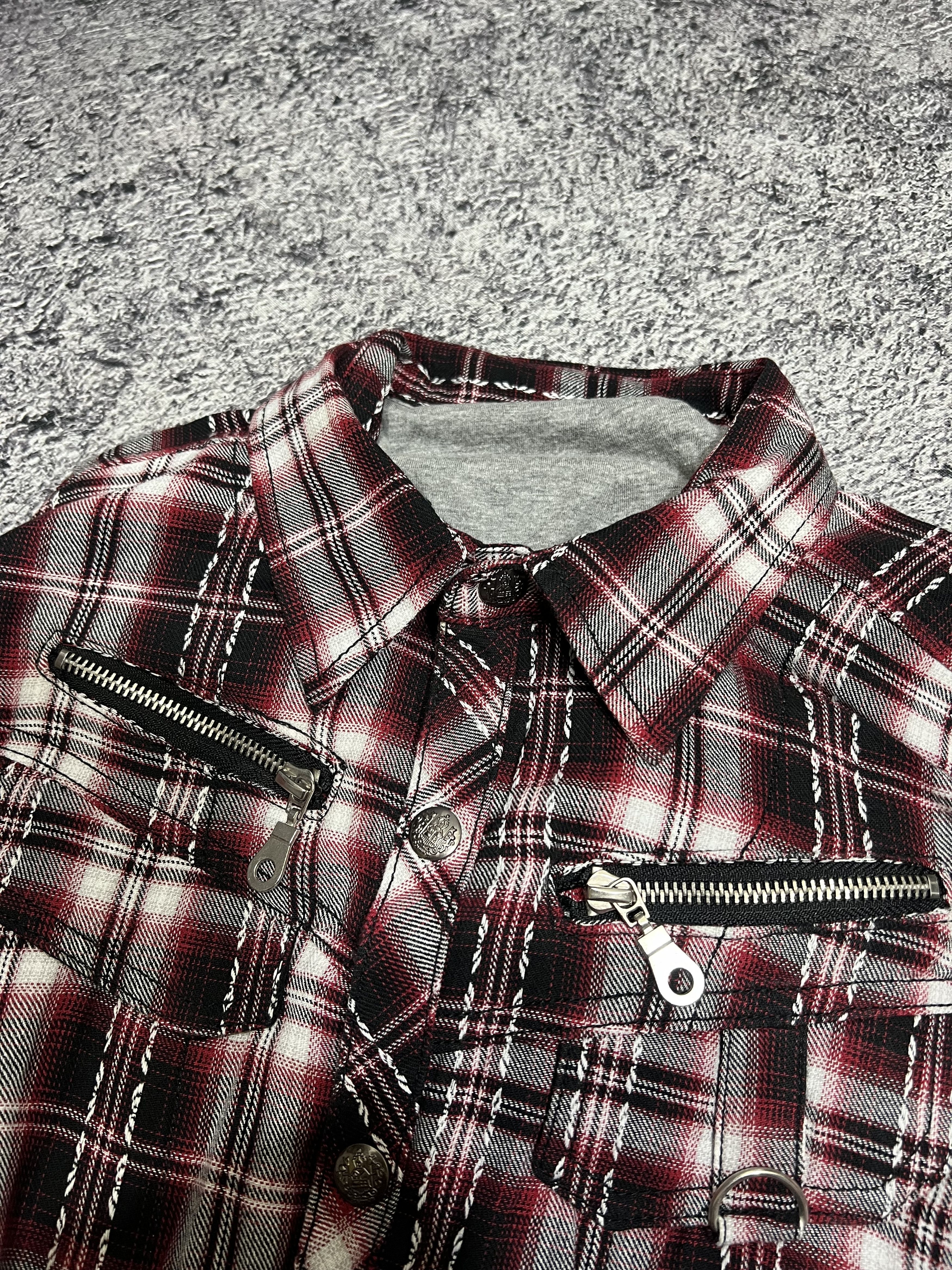 Japanese Brand 2000s Archival Hysteric Layer Hodded Zip y2k Lgb Ifsix Size US S / EU 44-46 / 1 - 2 Thumbnail