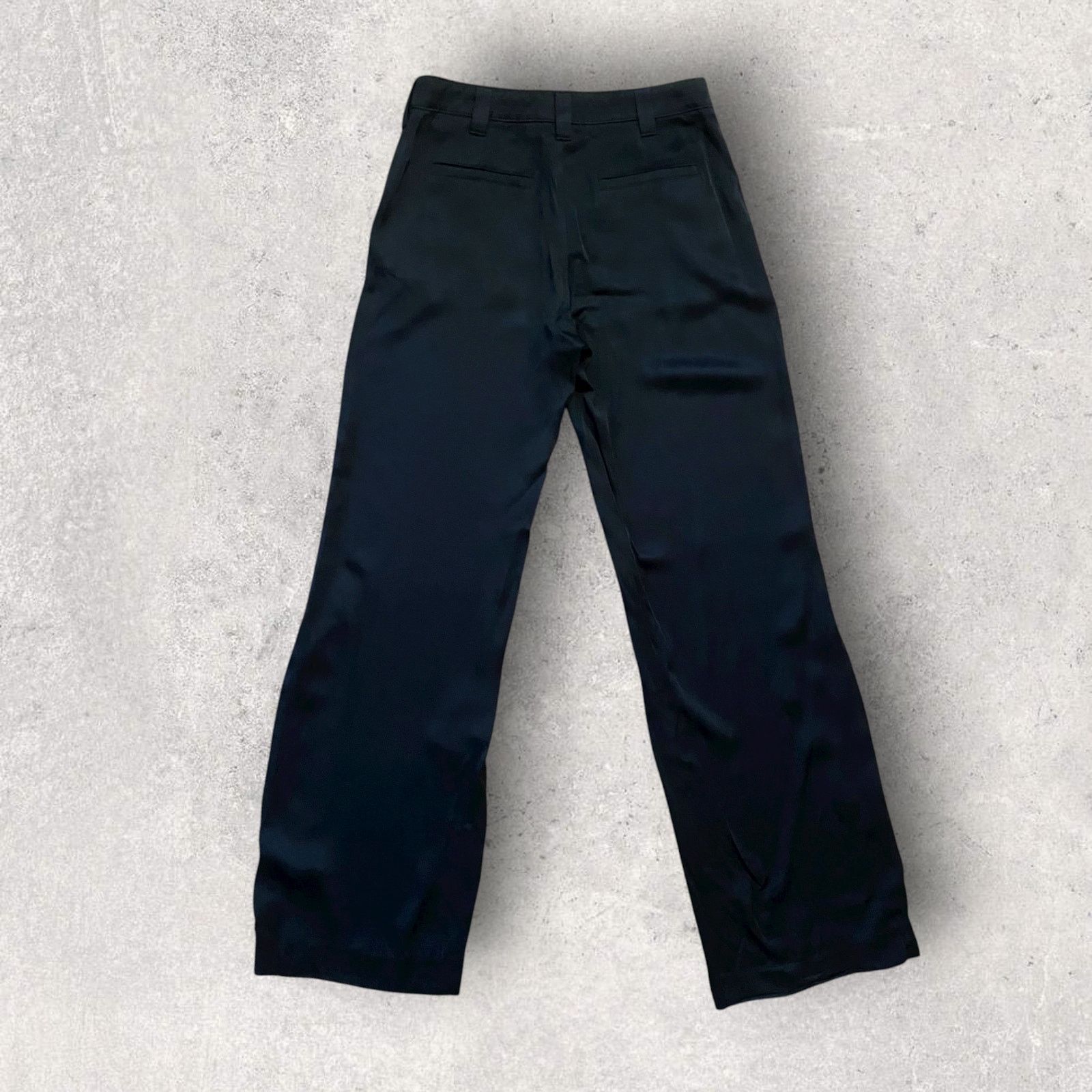 A.L.C. ALC Split Hem Satin Pants Black Size 6 Size 28" / US 6 / IT 42 - 2 Thumbnail