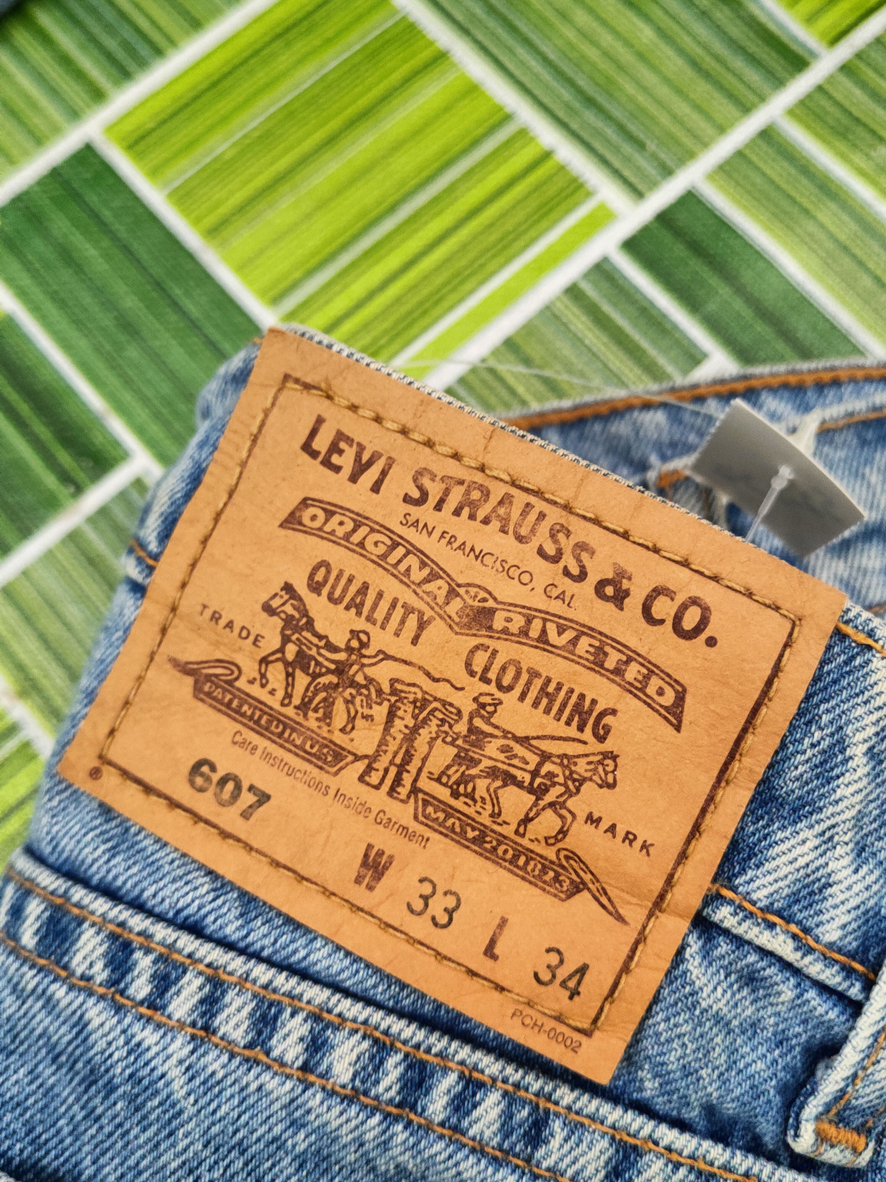 Levi's 607 Levi's Orange tab Blue Distressed Ripped Jeans #S2827 Size US 32 / EU 48 - 15 Thumbnail