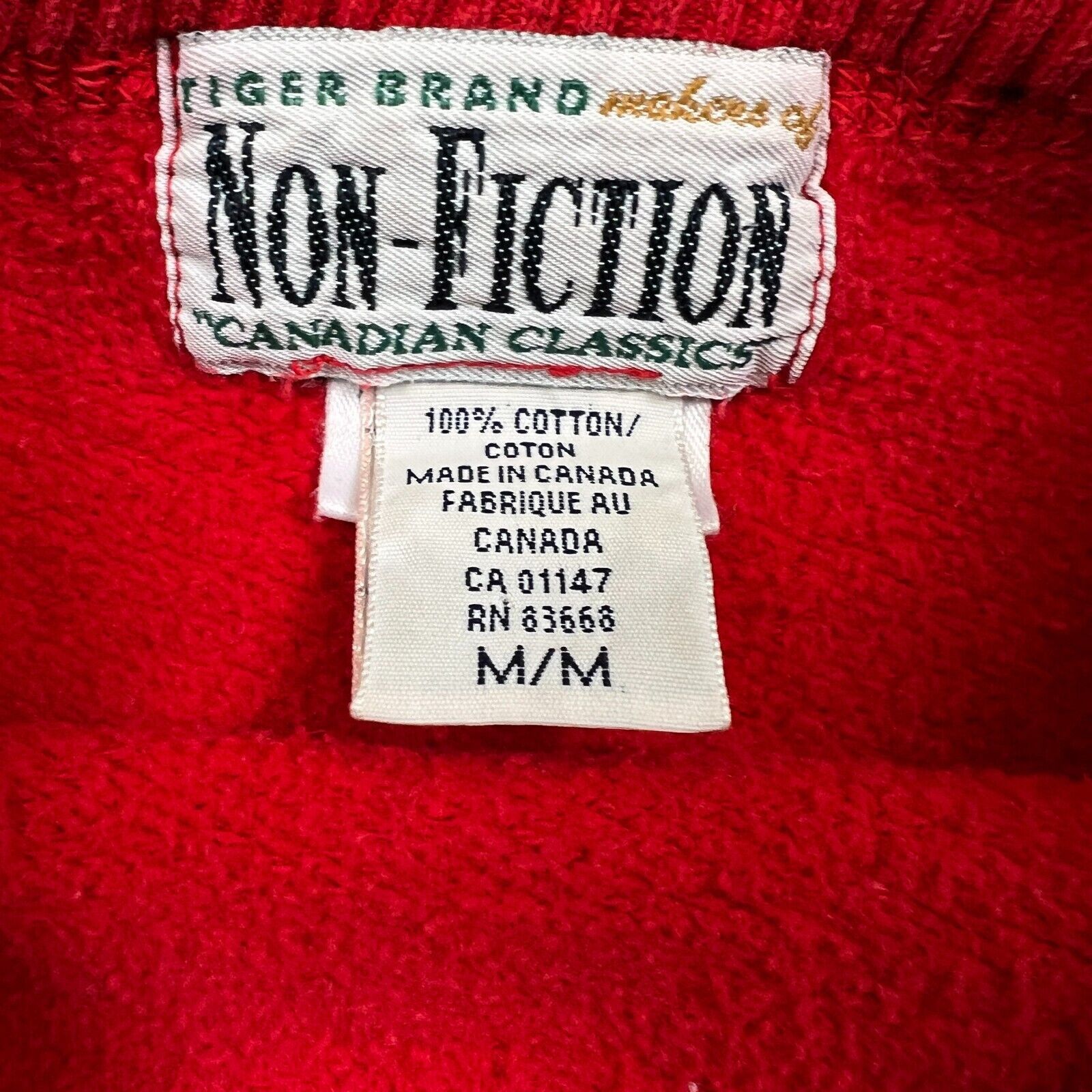 Vintage Vintage Blank Sweatshirt Medium Red Pullover Crewneck 90s Size US M / EU 48-50 / 2 - 5 Thumbnail