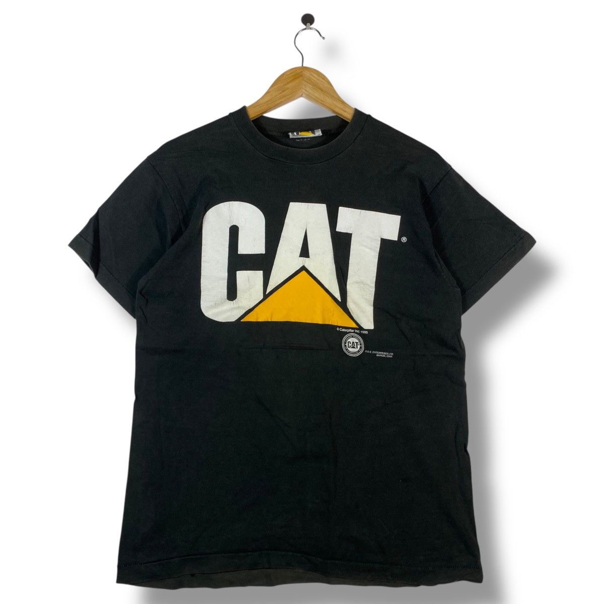 Caterpillar Vintage 90's CATERPILLAR Logo Graphic Tee Shirt Medium Size Size US M / EU 48-50 / 2 - 1 Thumbnail