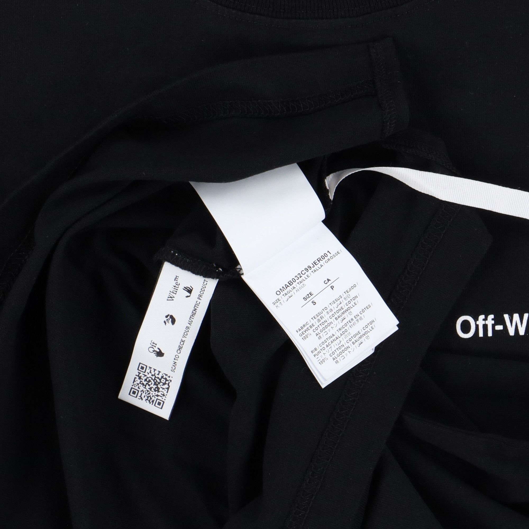 Off-White Black Caravaggio Arrows Oversized Mock Neck LS T-Shirt Size US S / EU 44-46 / 1 - 9 Thumbnail