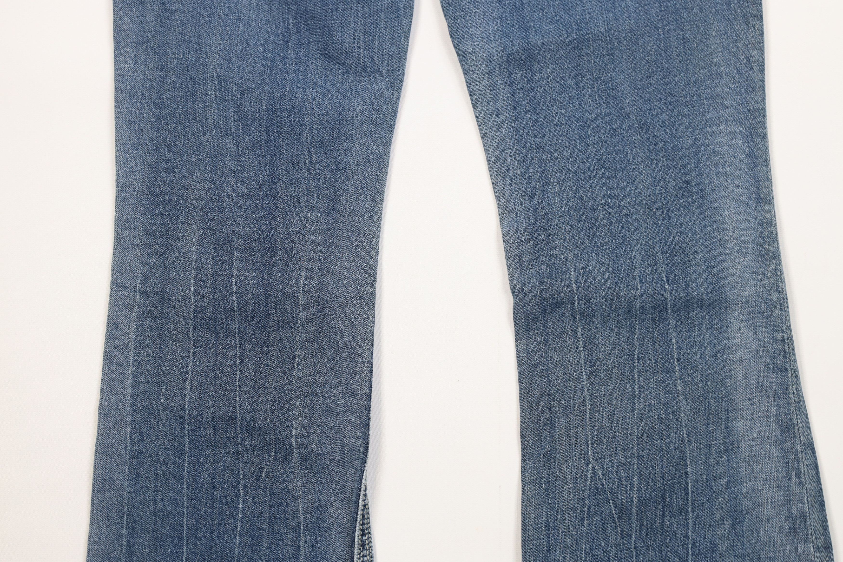 Express Y2K Express ReRock Stitch Flared Boot Cut Denim Jeans Blue Size 30" / US 8 / IT 44 - 13 Thumbnail