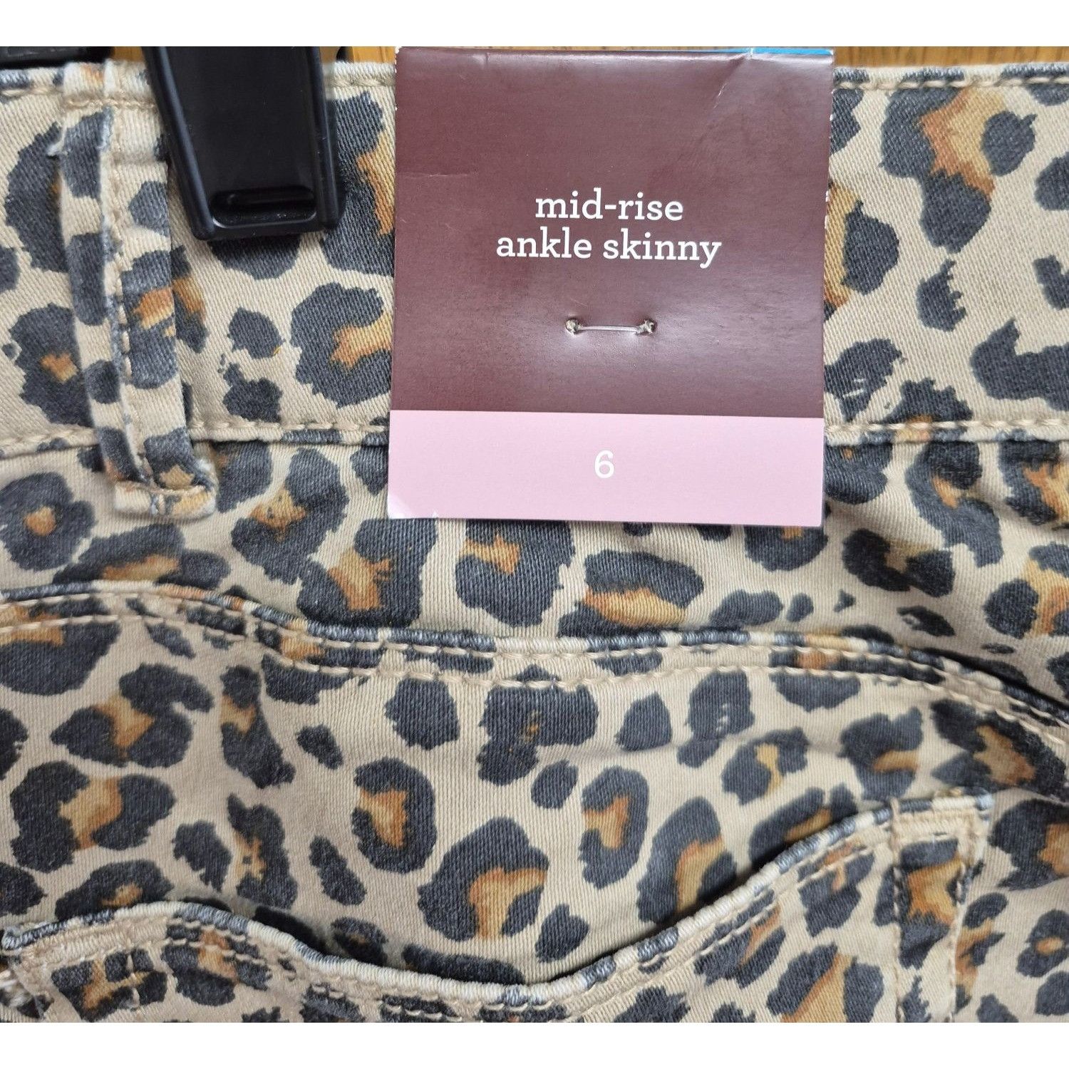 Other Knox Rose Women's Leopard Print Ankle Skinny Pants Size 6, C Size 28" / US 6 / IT 42 - 5 Thumbnail