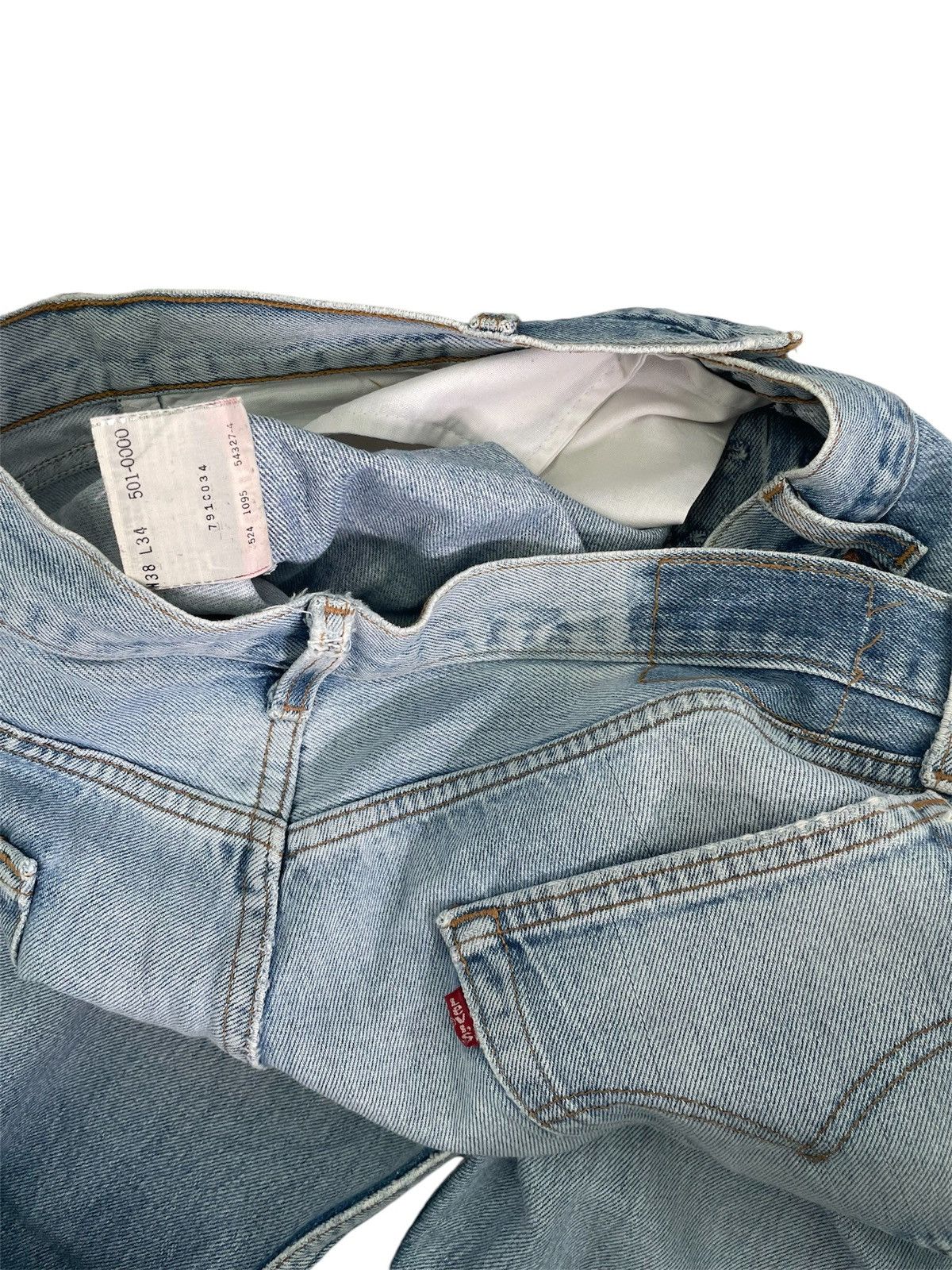 Levi's × Vintage Vintage 90s Levis 501 Grunge Thrashed Jeans Size US 36 / EU 52 - 9 Thumbnail