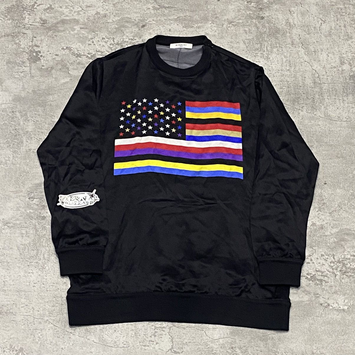 Givenchy Givenchy American Flag Long Sleeve Silk Size US S / EU 44-46 / 1 - 1 Thumbnail